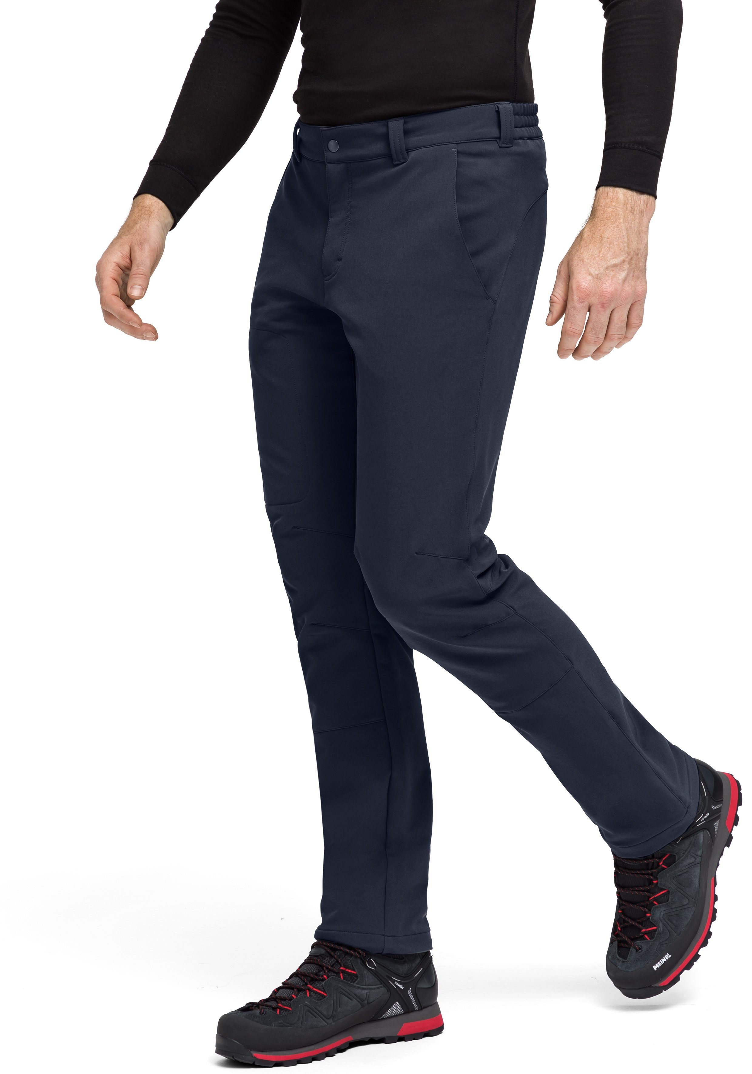Maier Sports dunkelblau Funktionshose Herrmann robust, elastisch Outdoorhose, sehr Warme