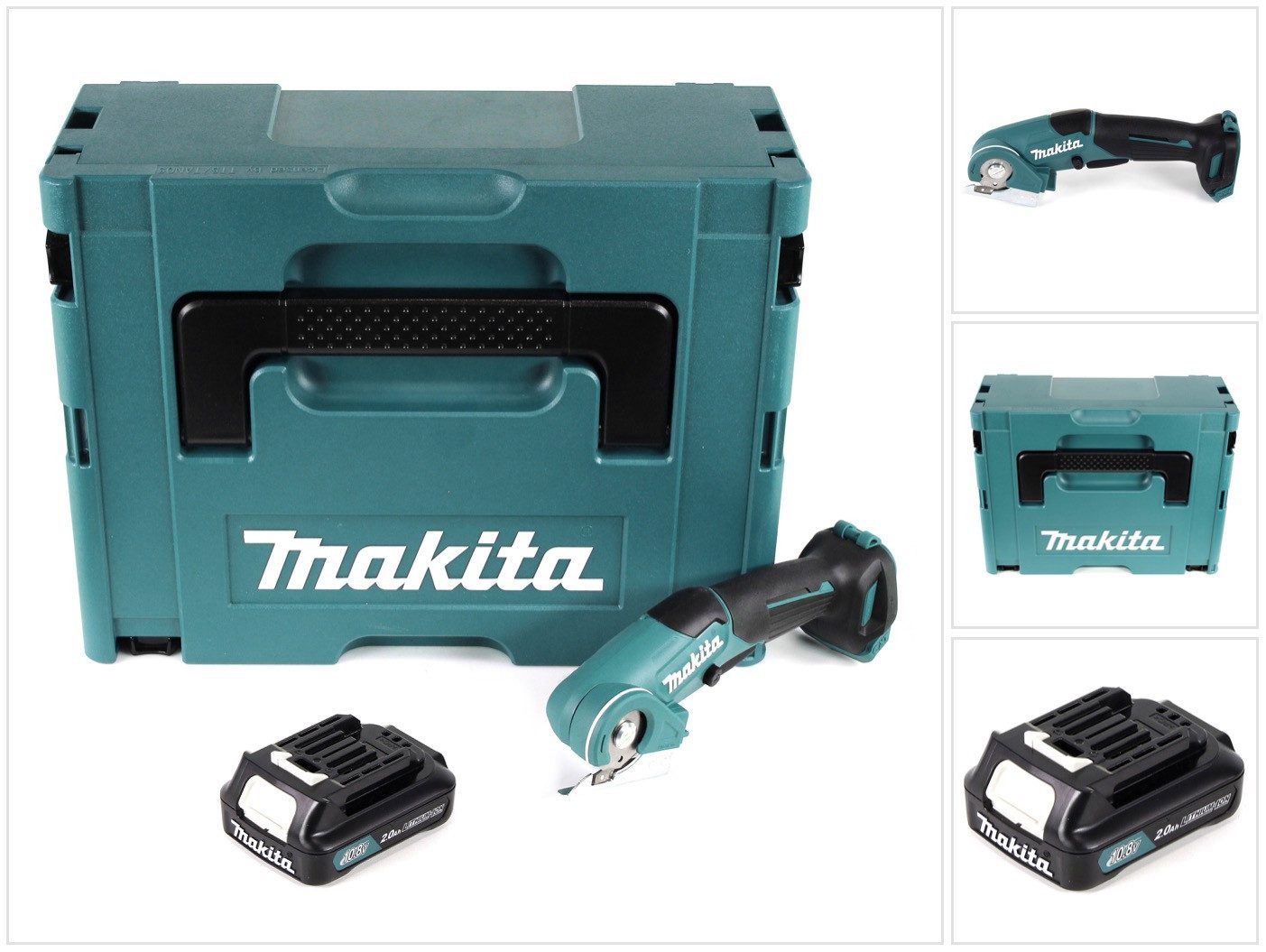 Makita Maschinen-Führungsschienen CP 100 DA1J 10,8 V Akku Universalschere Multi Cutter im Makpac + 1