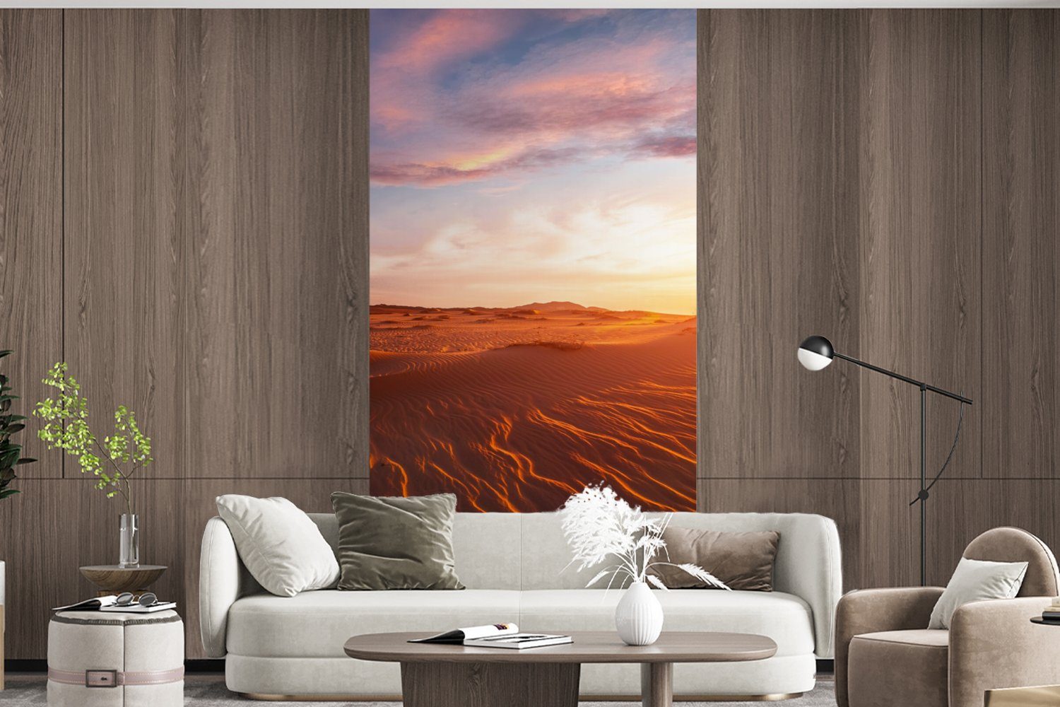 - MuchoWow St), Wohnzimmer Landschaft Sand Fototapete bedruckt, Matt, Himmel Fototapete (2 - - Vliestapete Wüste, Schlafzimmer Küche, für