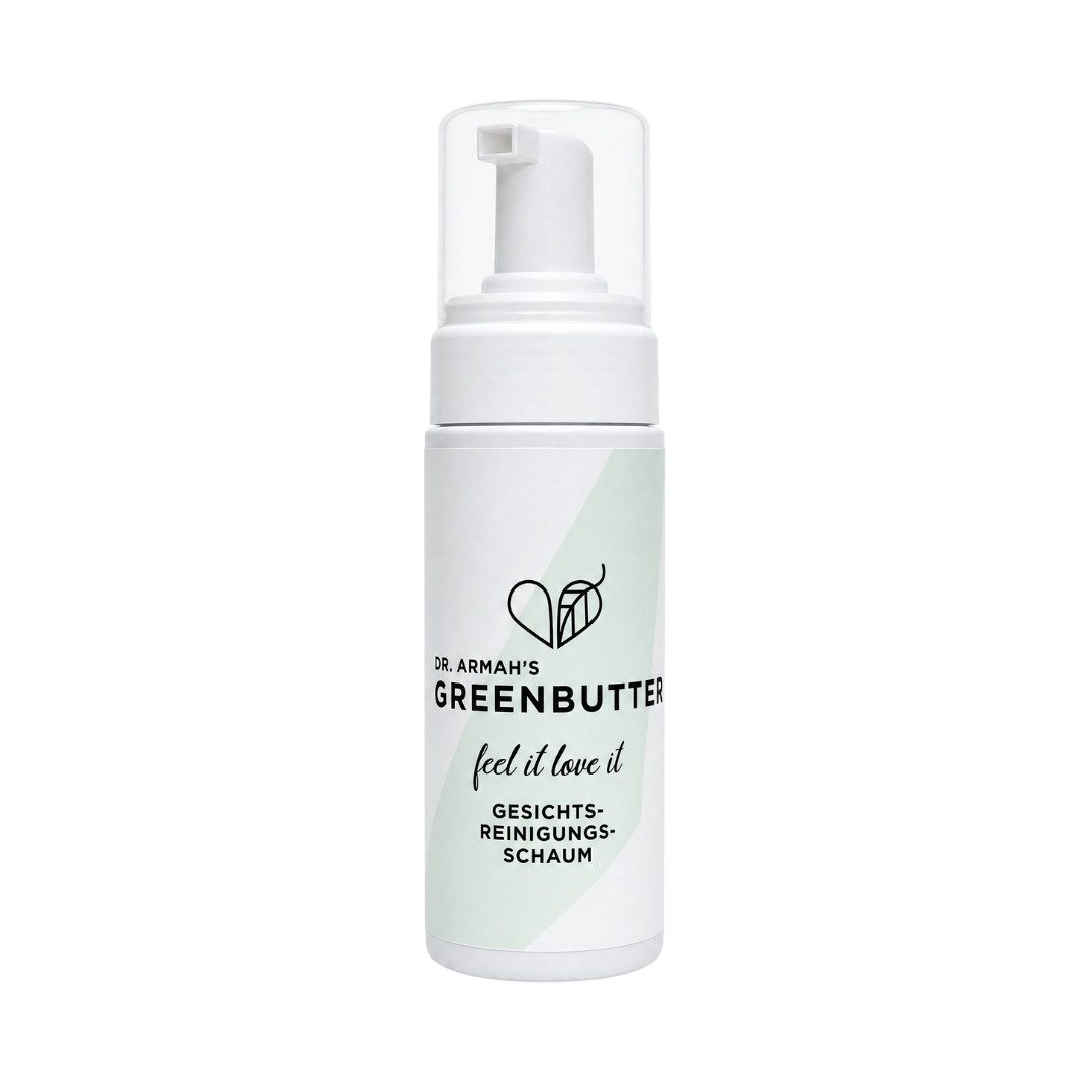greenbutter Gesichts-Reinigungsschaum Dr.Armah Biomedica Greenbutter Gesichts-Reinigungsschaum, Mit Aloe Vera, vegan, 150 ml Inhalt