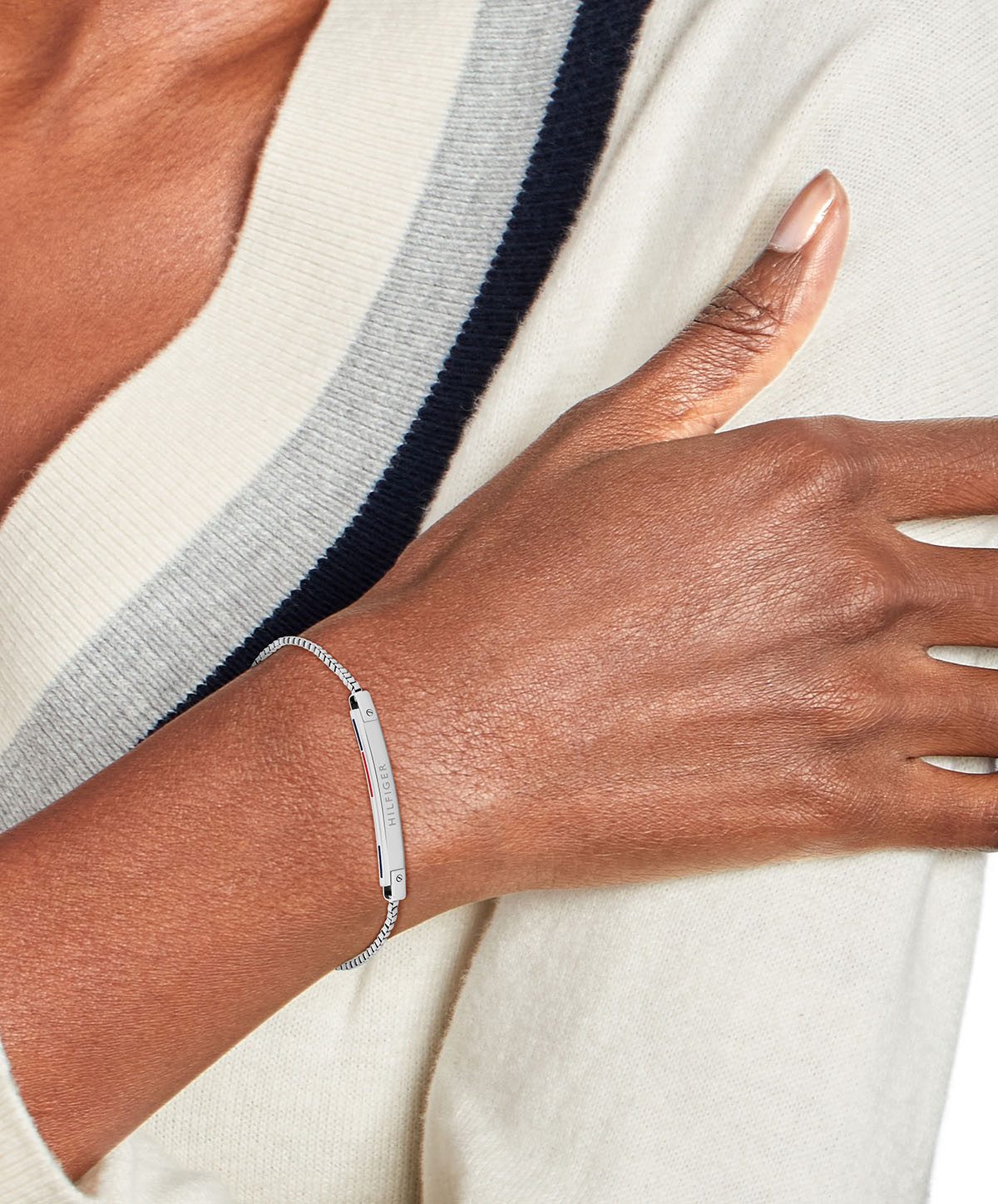 Tommy Hilfiger Armkette LINEAR, mit Emaille günstig online kaufen