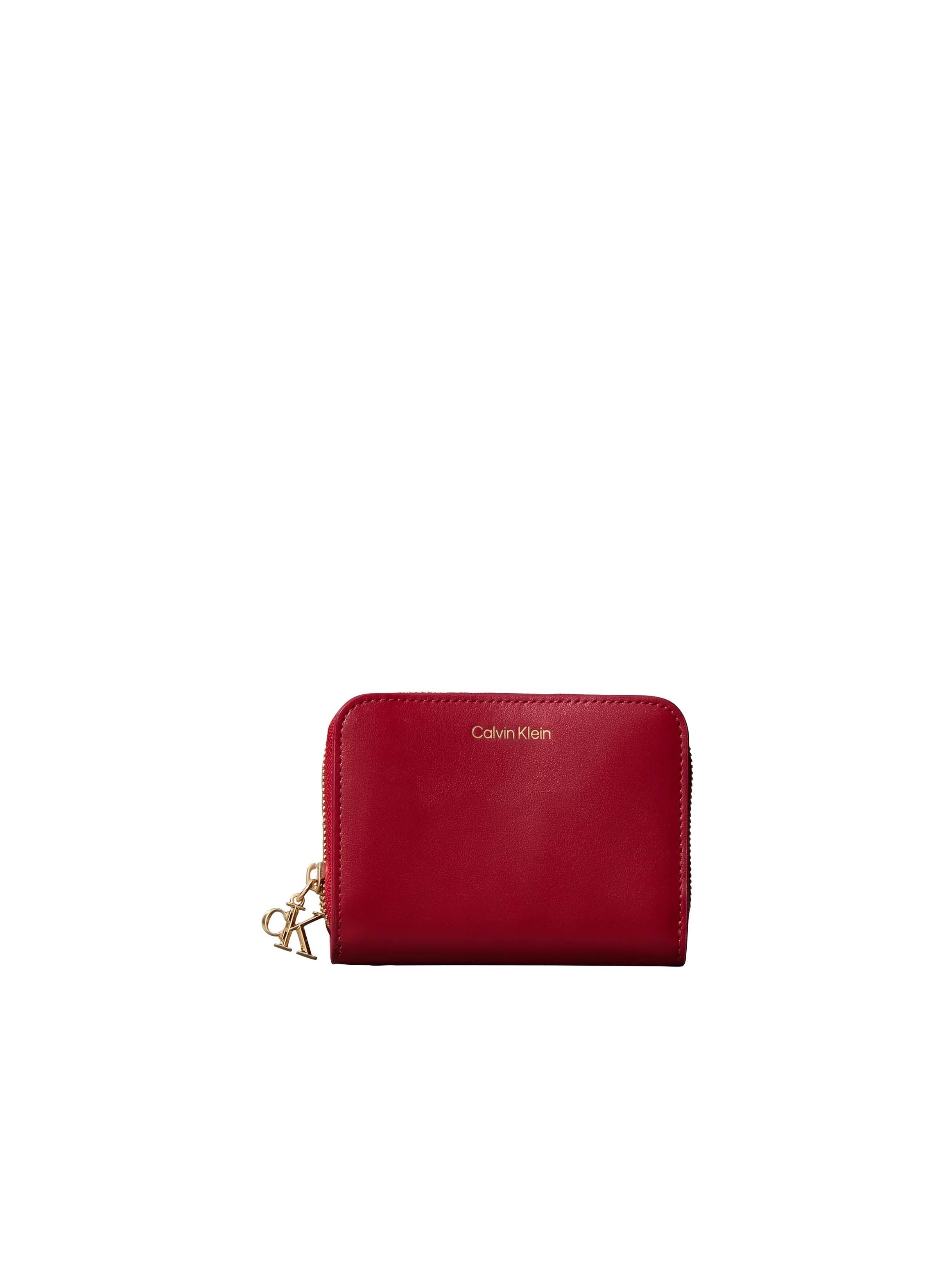 Calvin Klein Geldbörse CK PULLER MEDIUM FLAP ZIP AROUND, Damen Geldbörse, Portemonnaie mit CK-Schmuck-Logo