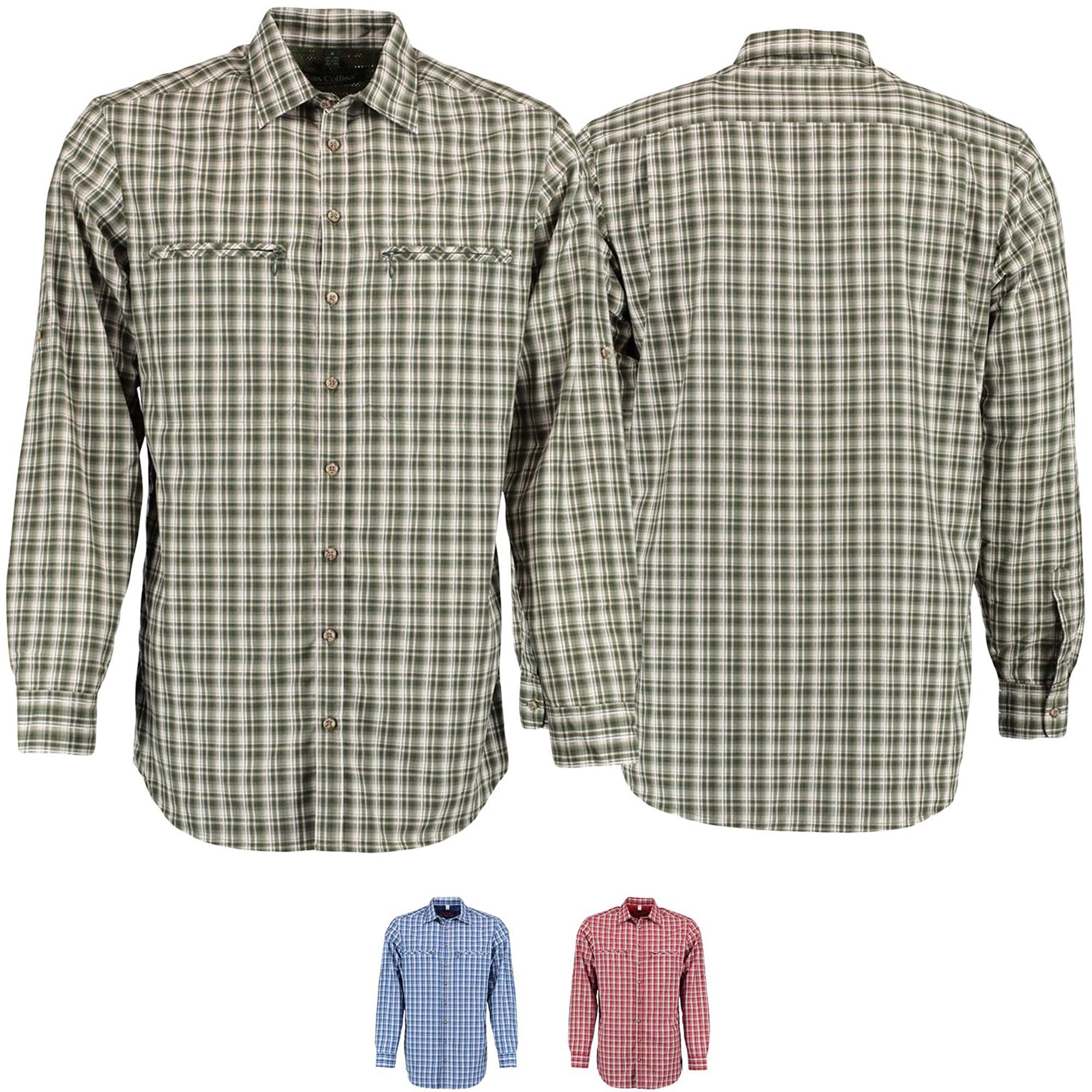 German Wear Outdoorhemd OJ17 Outdoorhemd Regular Fit Haifischkragen Krempelarm