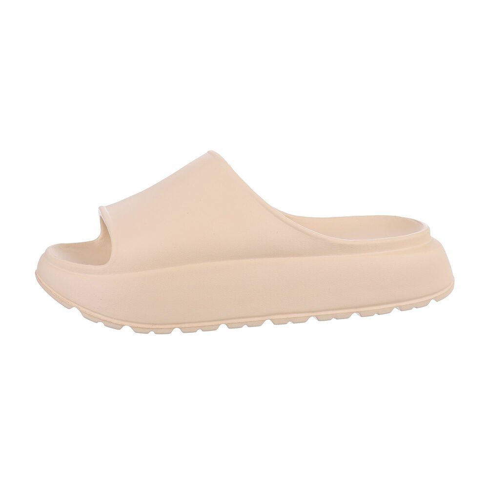 Ital-Design Damen Mules Freizeit Plateausandaletten (85878245) Flach Pantol günstig online kaufen