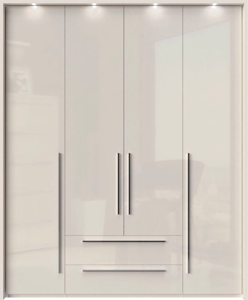 Places of Style Drehtürenschrank "Piano", weiß, verschiedene Breiten mit 2 günstig online kaufen