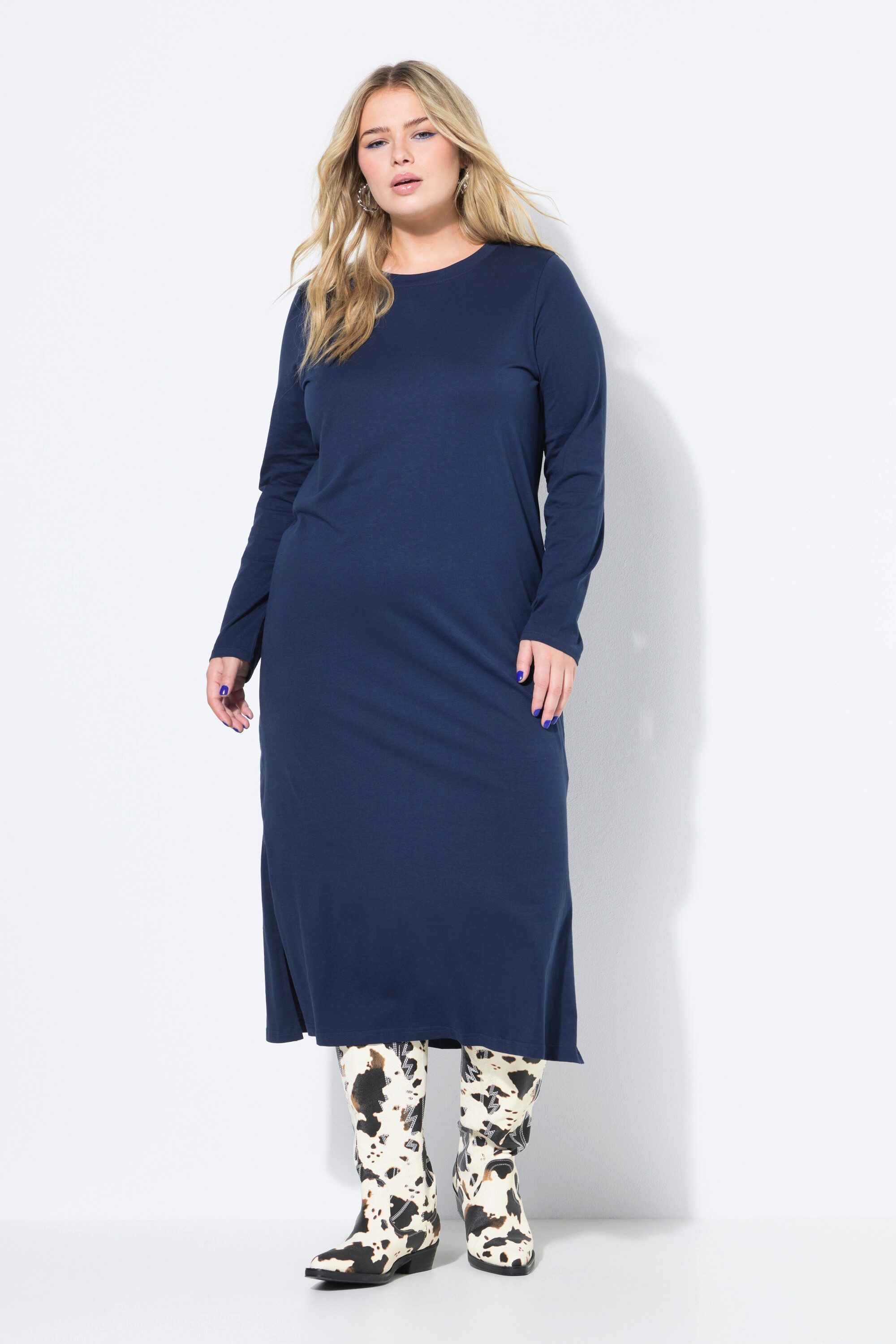 Studio Untold Jerseykleid Maxikleid Jersey Langarm günstig online kaufen