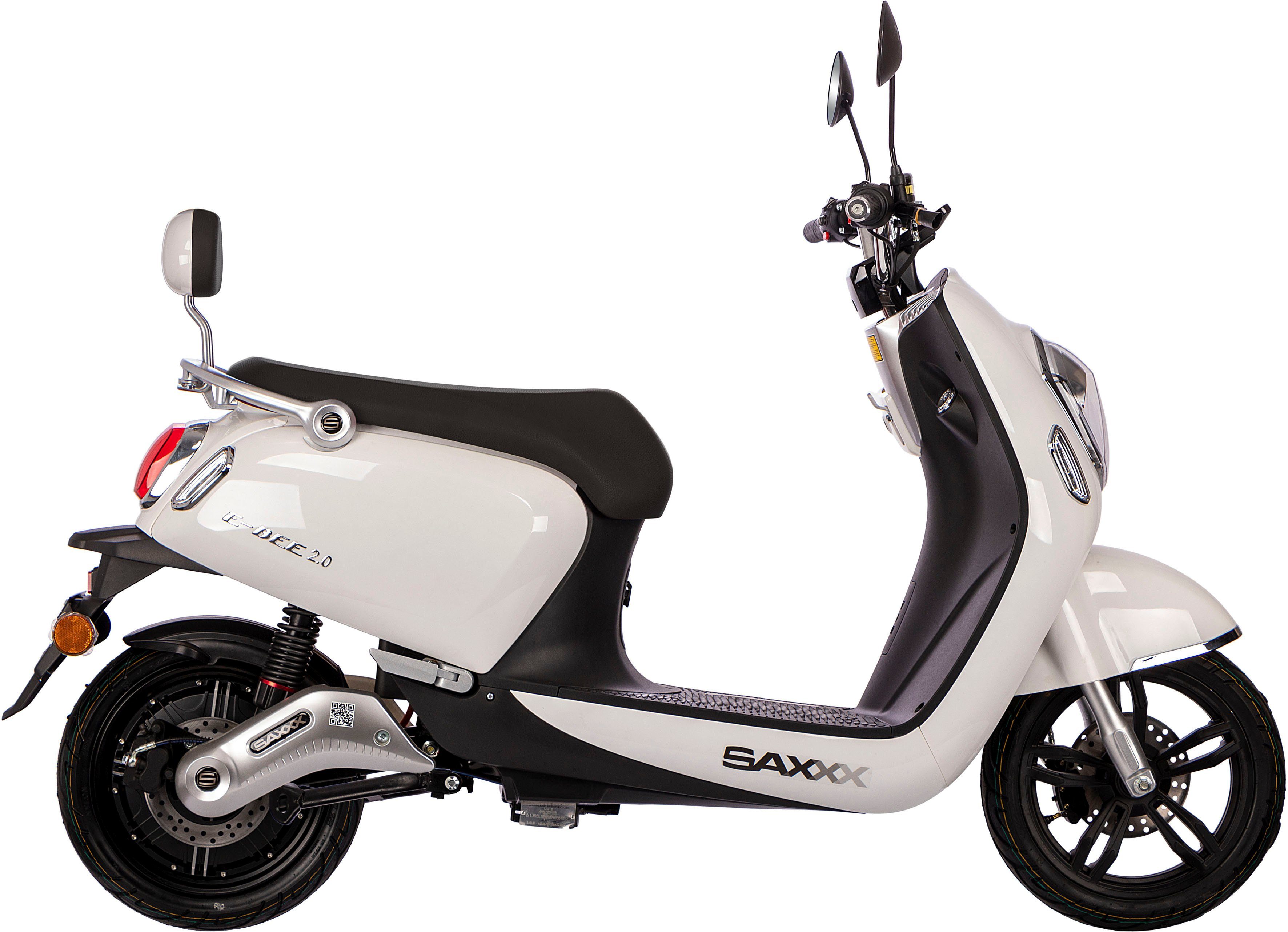 SAXXX E-Motorroller E-BEE 45 2.0, weiß km/h