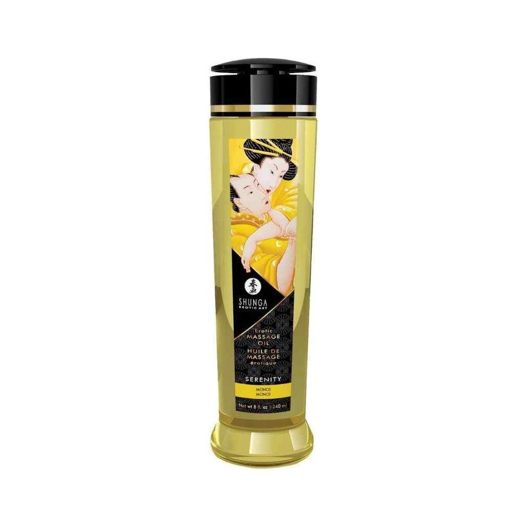 SHUNGA Massageöl Shunga - Massage Oil Serenity Monoi 240 ml, für sinnliche Massagen