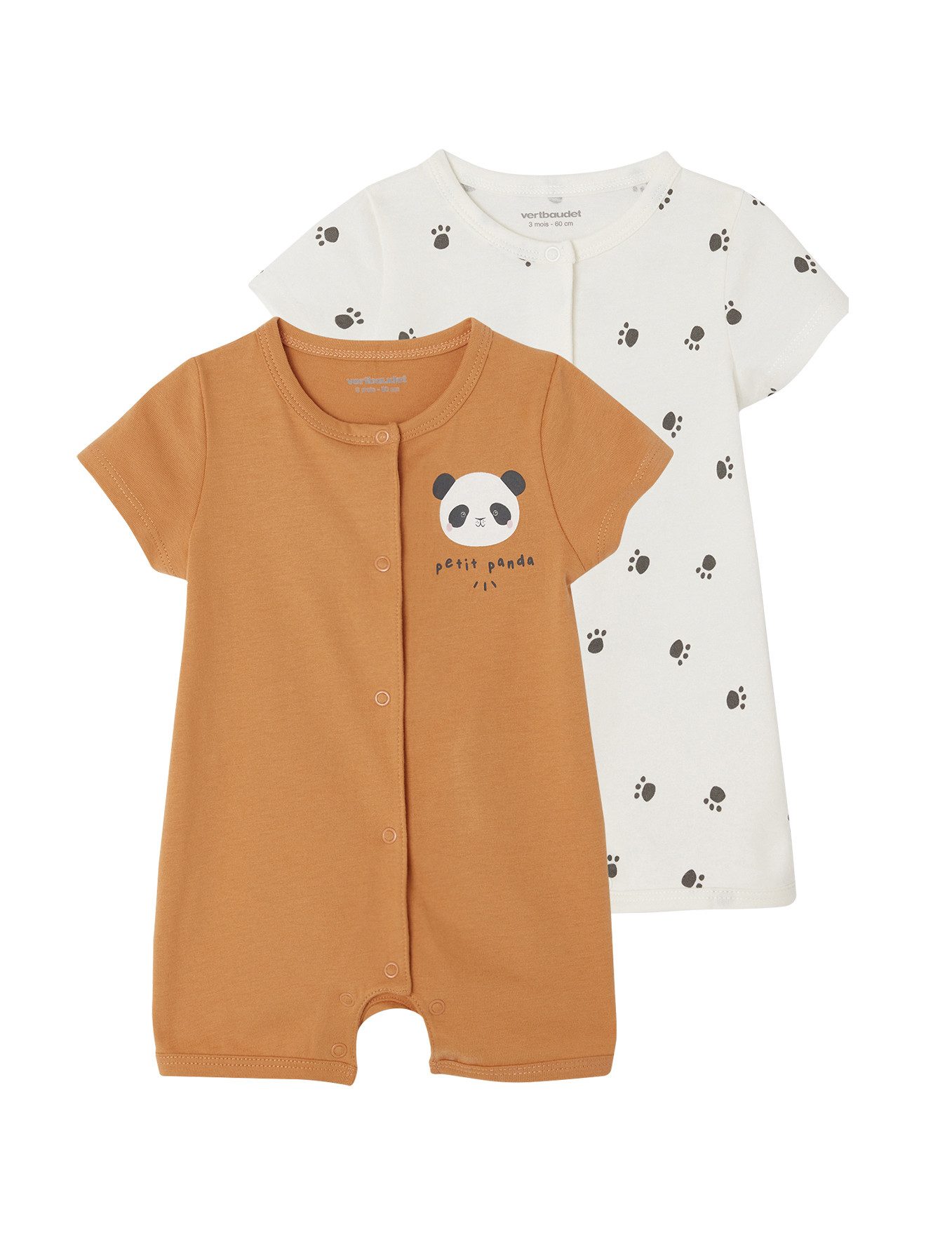 Schlafanzug 2er-Pack Baby Sommer-Overalls