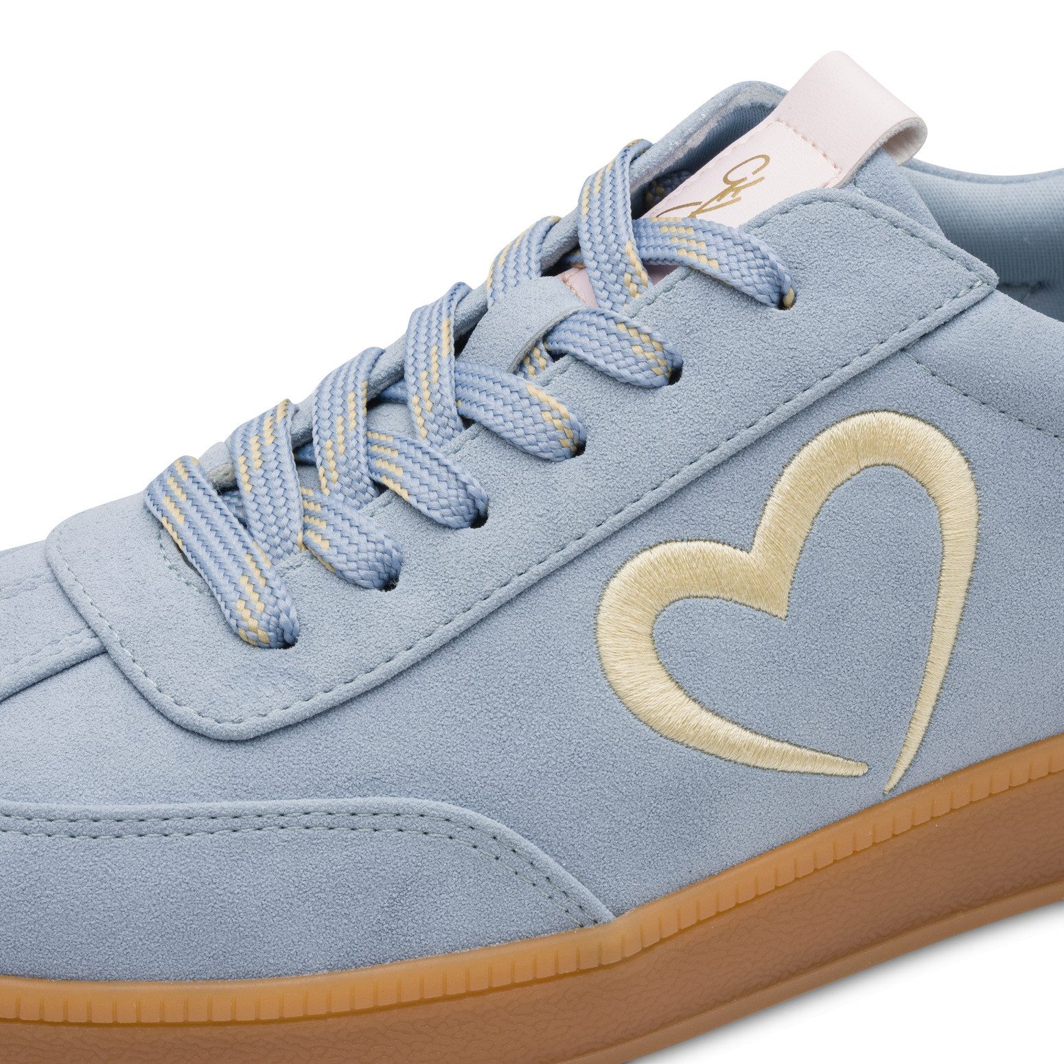 MARCO TOZZI by GMK Plateausneaker, Freizeitschuh, Halbschuh, Schnürschuh mit seitlichem Herz-Detail