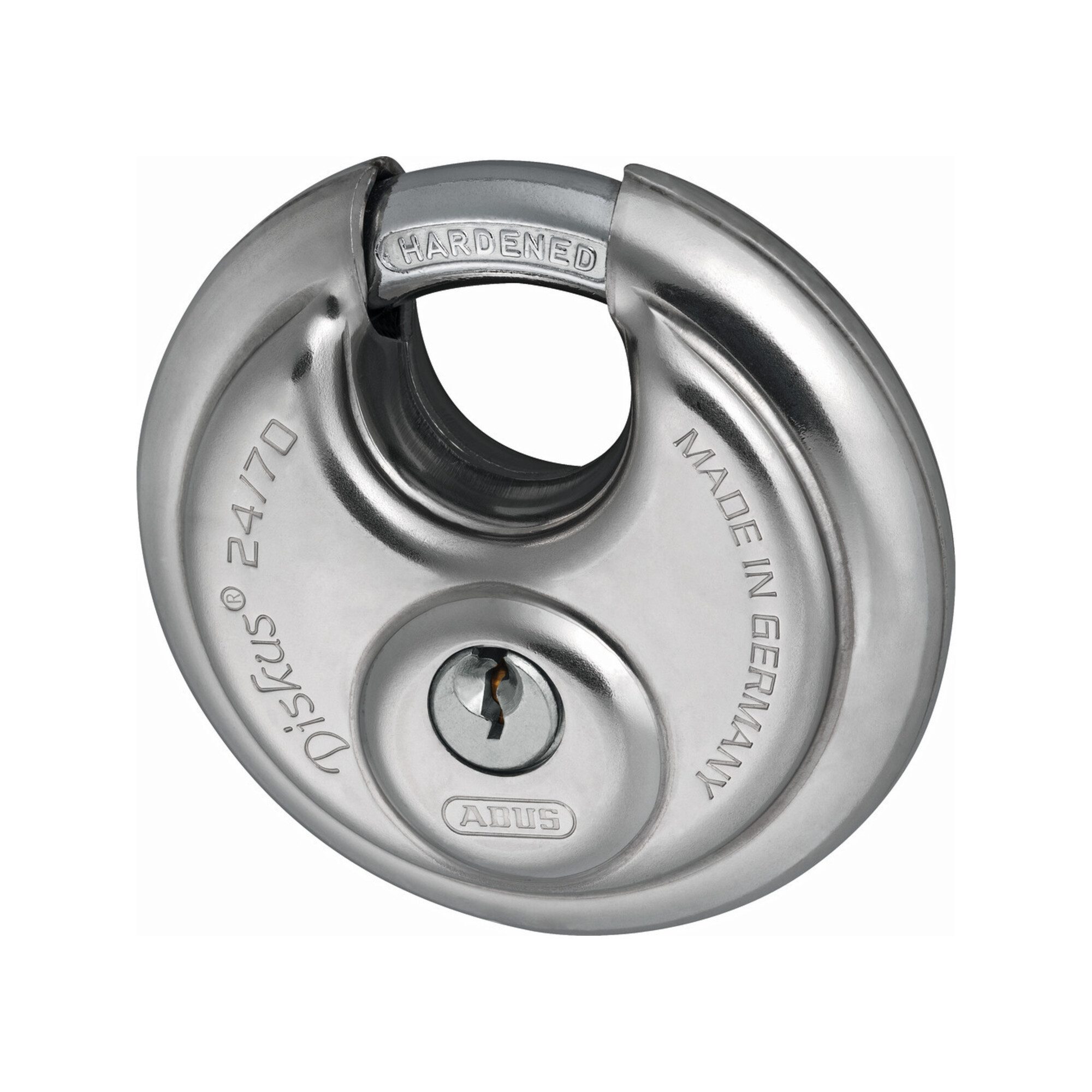 ABUS Einsteckschloss ABUS Vorhangschloss Diskus 24/70 Lock-Tag Edelstahl