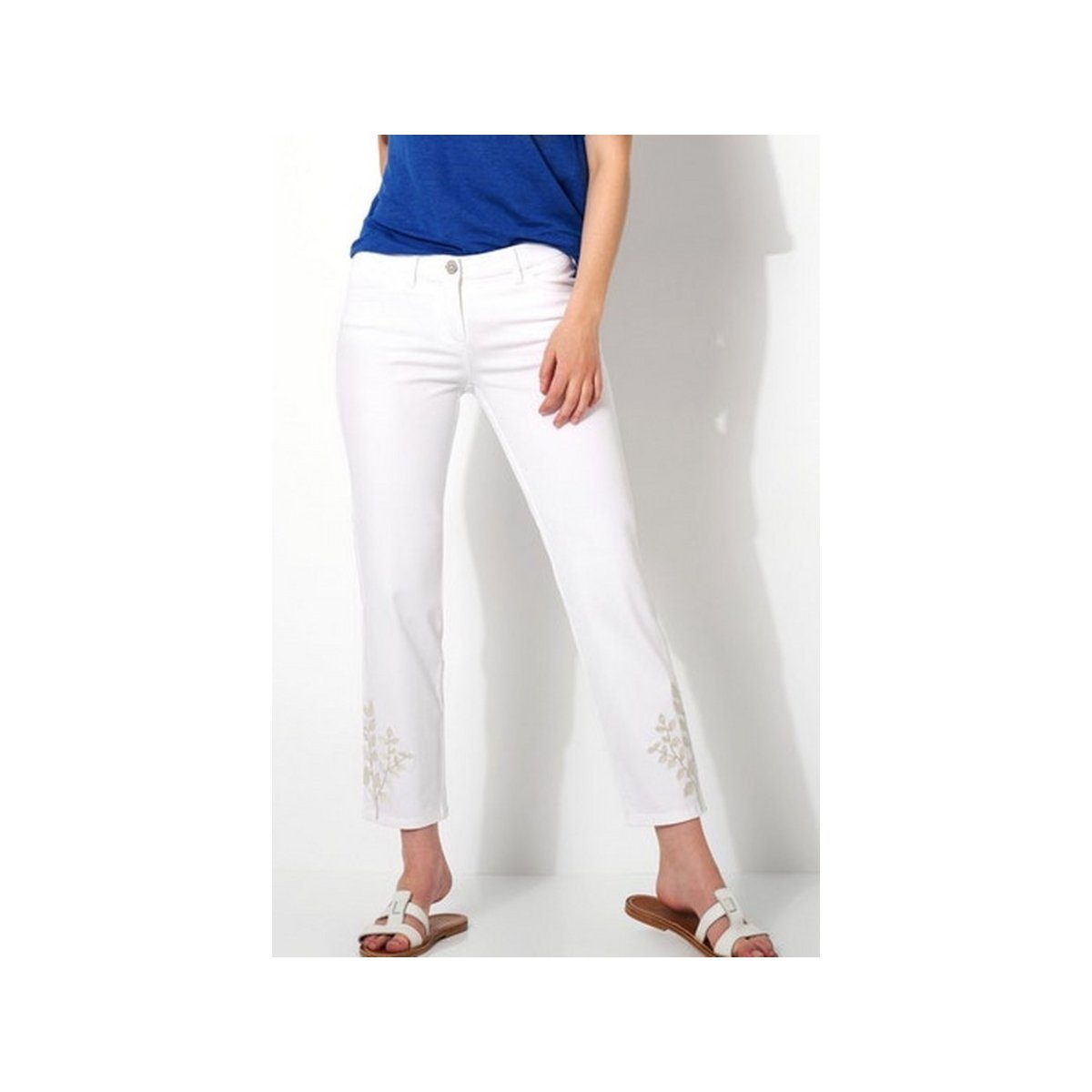 weiß 5-Pocket-Jeans (1-tlg) TONI