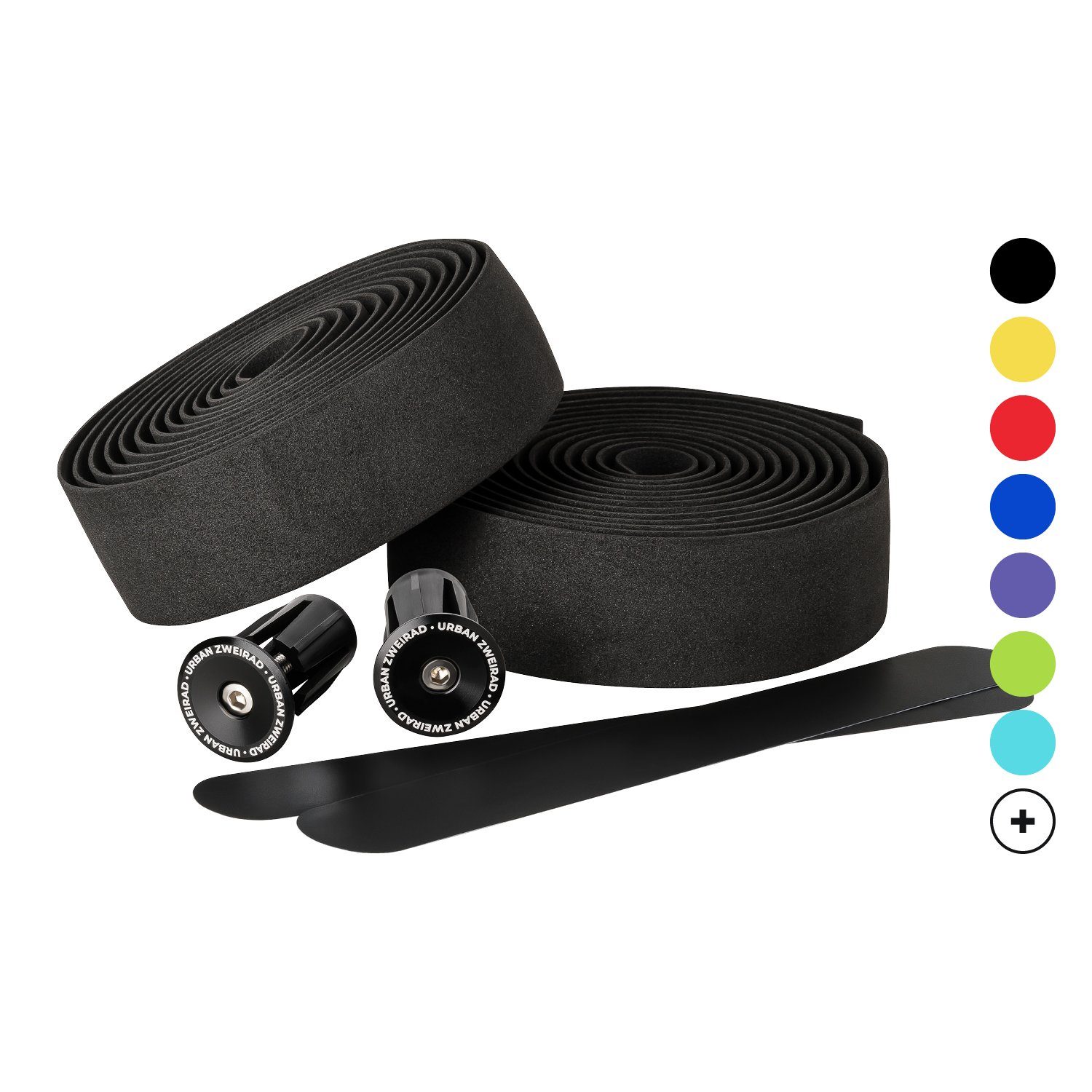 URBAN ZWEIRAD Fahrradlenker Fahrrad Lenkerband aus EVA Material mit Aluminium Lenkerstopfen