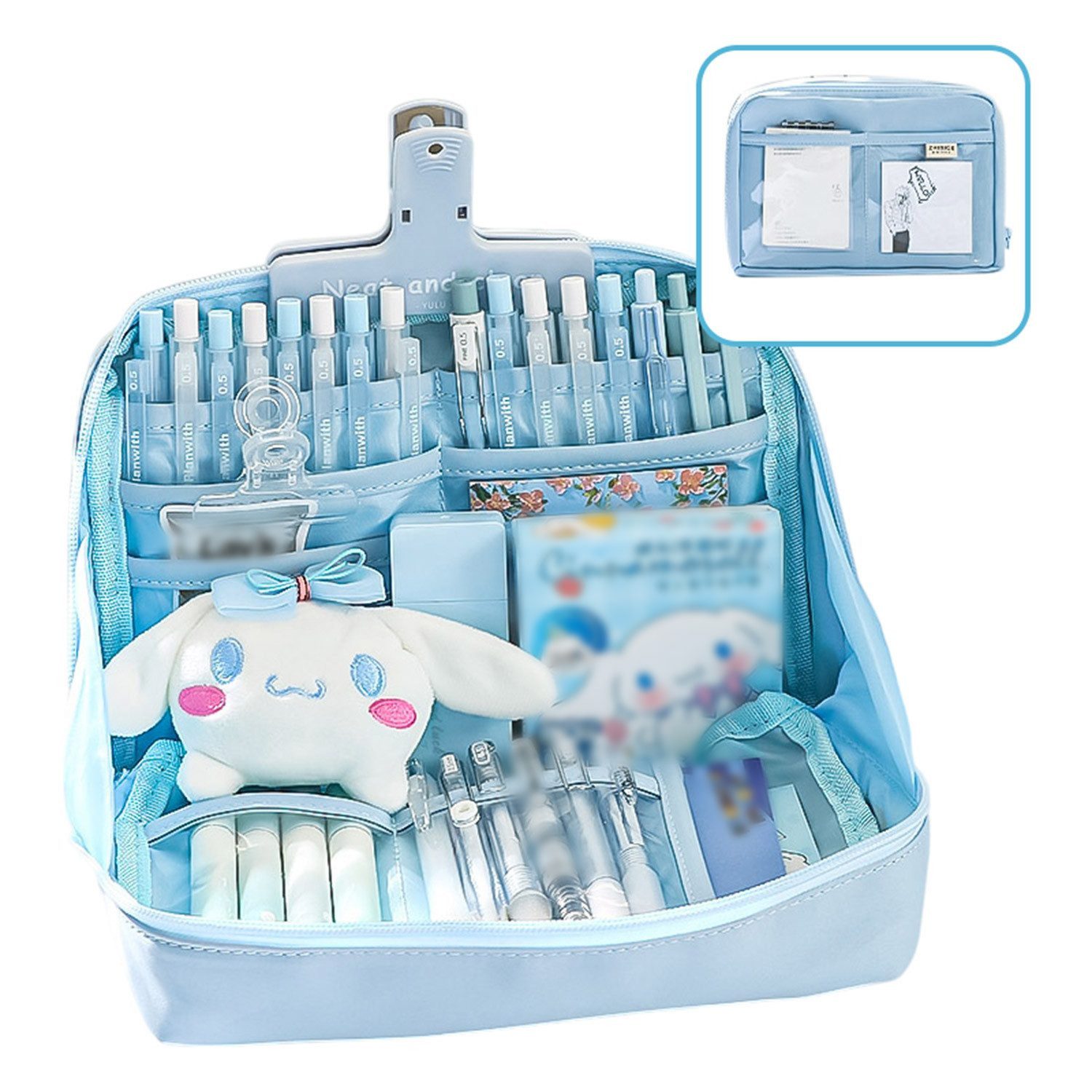 LIANNA Federmäppchen Federmäppchen Federmäppchen, Schreibwaren Schreibtisch Organizer, (Set, 1-tlg., Künstlerbedarf und kleinen Accessoires), Große Kapazität für eine Vielzahl von Bürobedarf