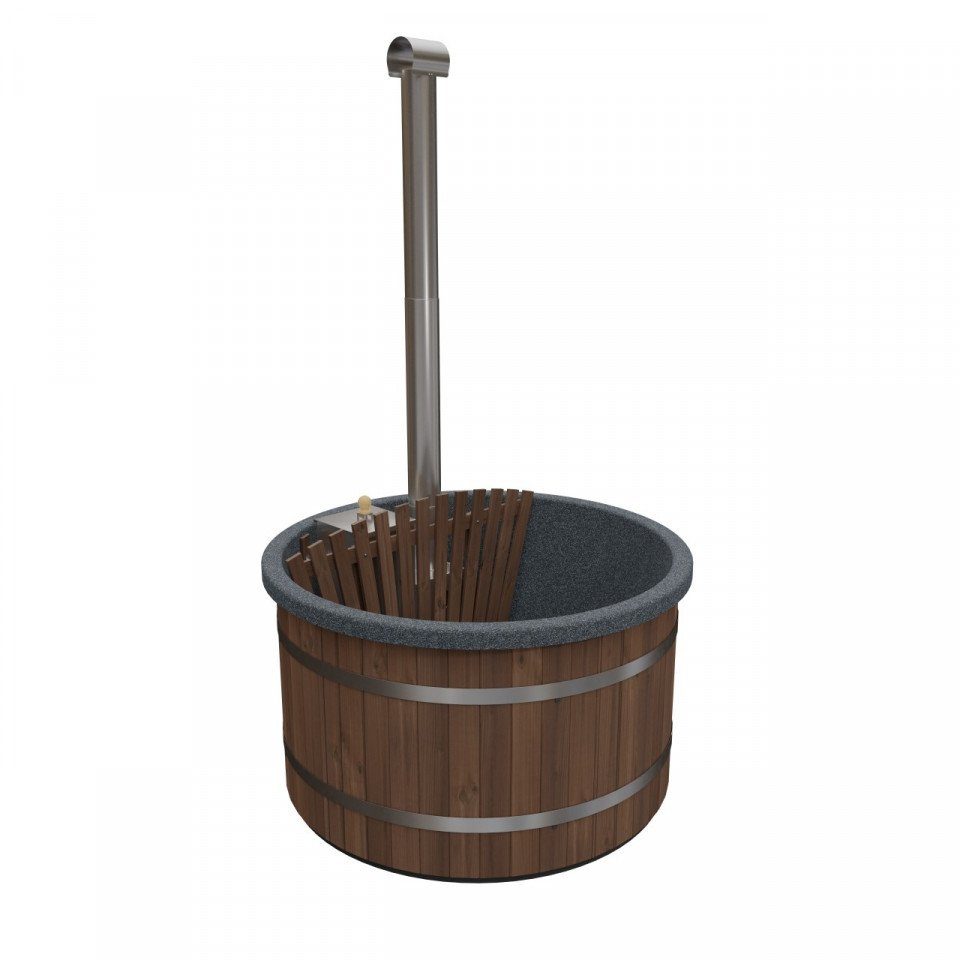 Finn Art Blockhaus Whirlpool 160 Premium Innenofen, Aufstellbecken