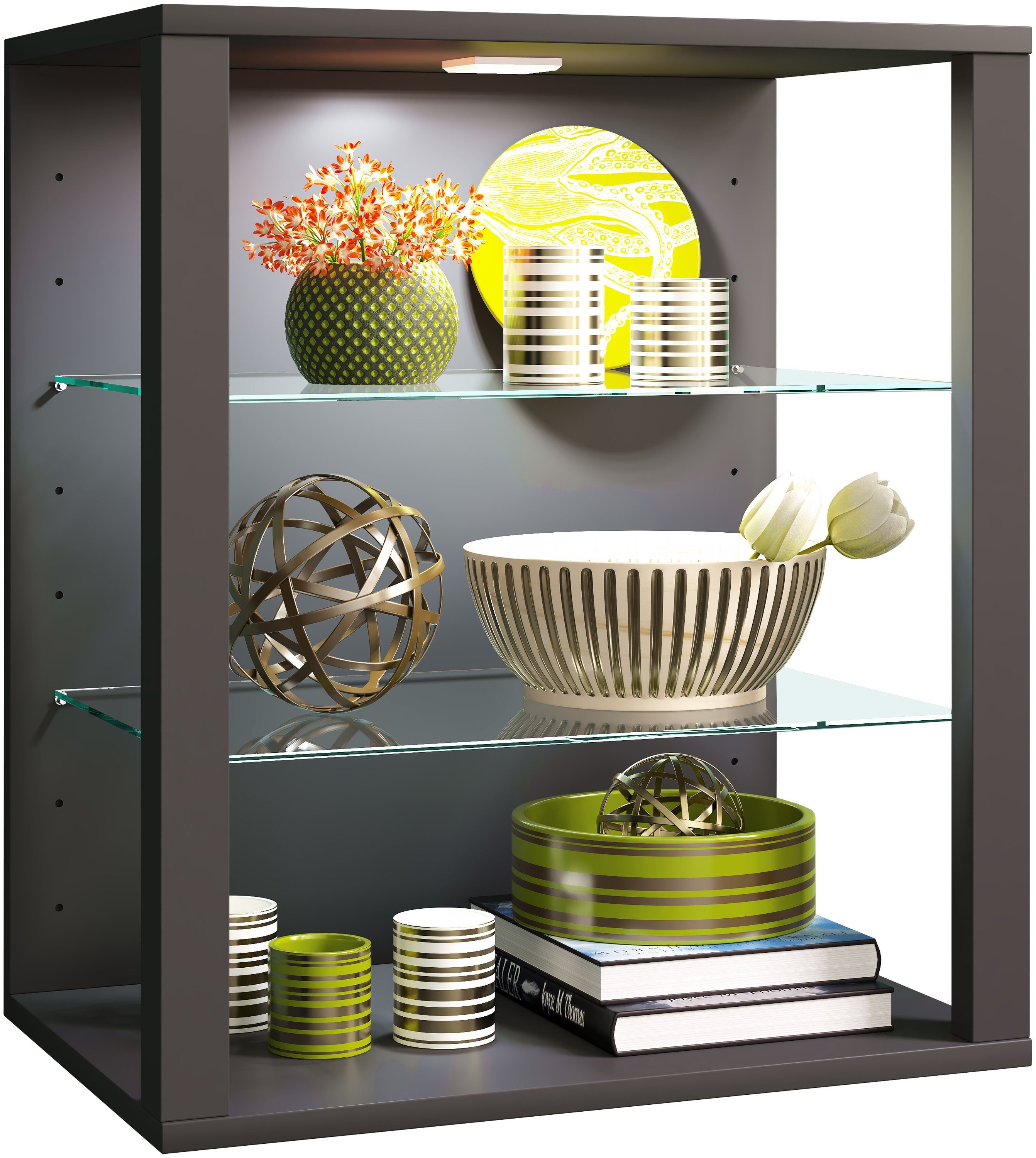 VCM Hängevitrine Holz Glas Stand Vitrine günstig online kaufen