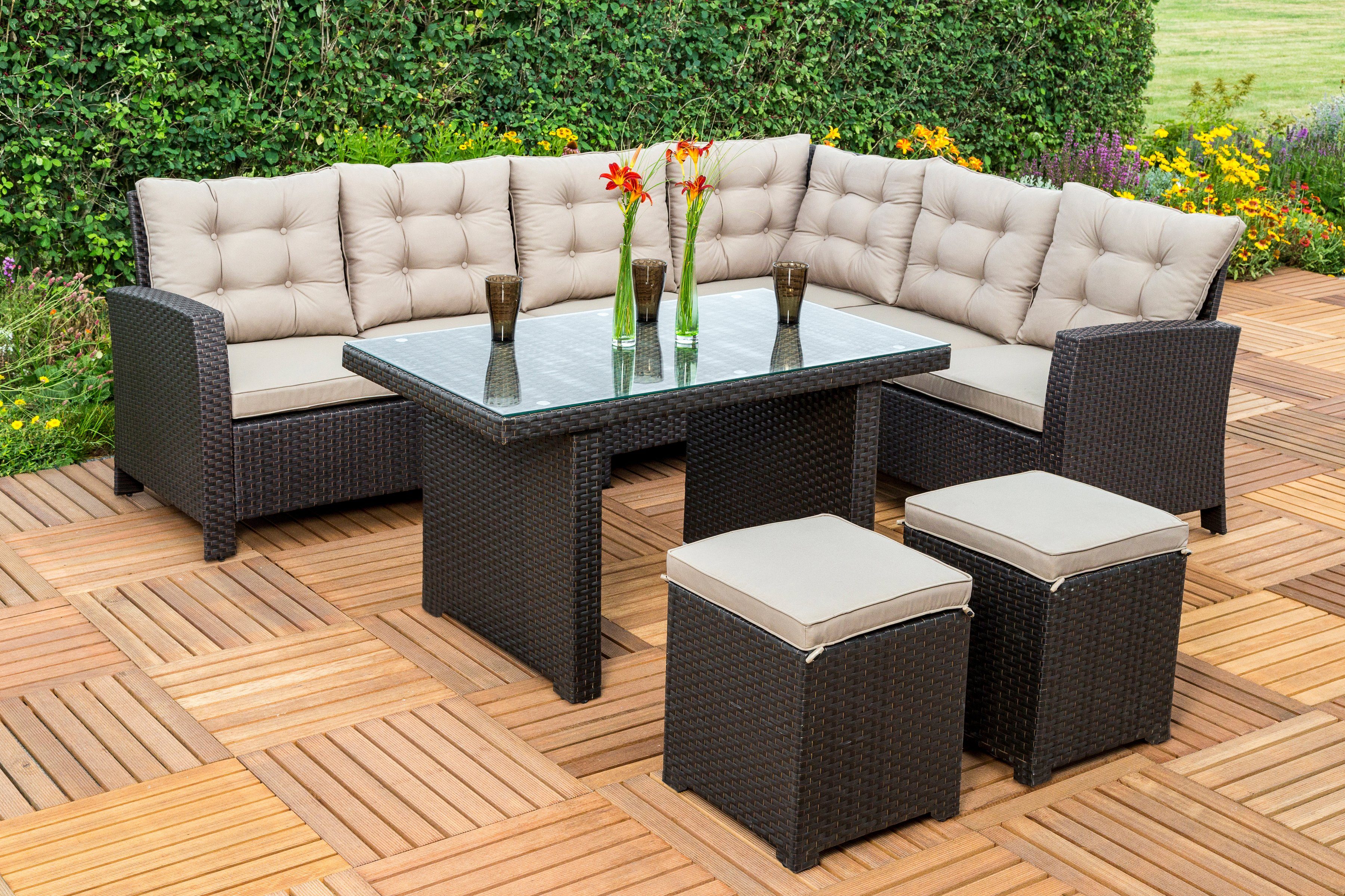 MERXX Gartenlounge-Set Salerno, Schenkel beidseitig montierbar