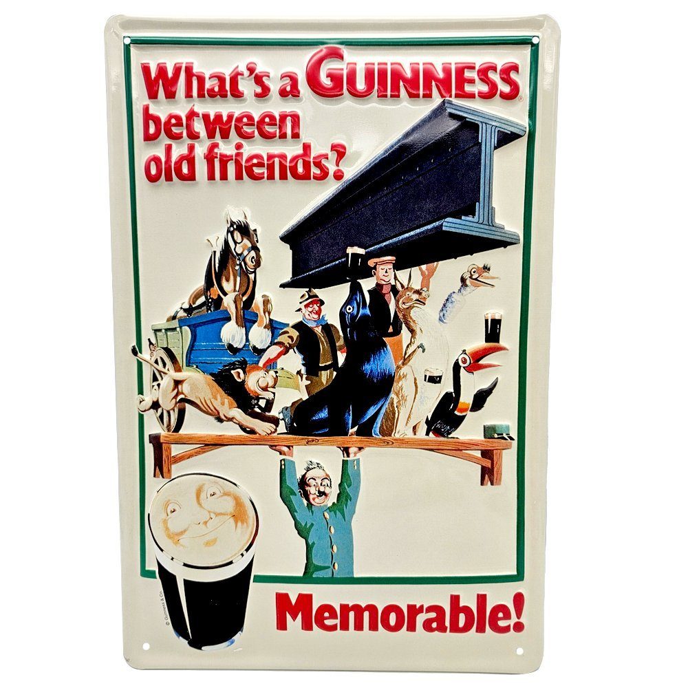 shop St) Guinness Memorable 20cm Blechschild 30cm (1 what Wanddekoobjekt x the Werbeschild