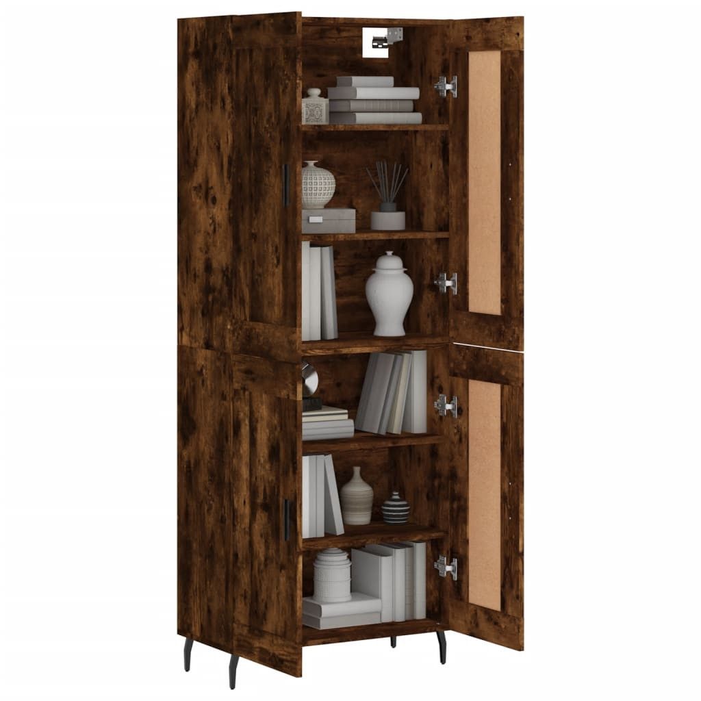 vidaXL Highboard Highboard Räuchereiche 69,5x34x180 cm günstig online kaufen