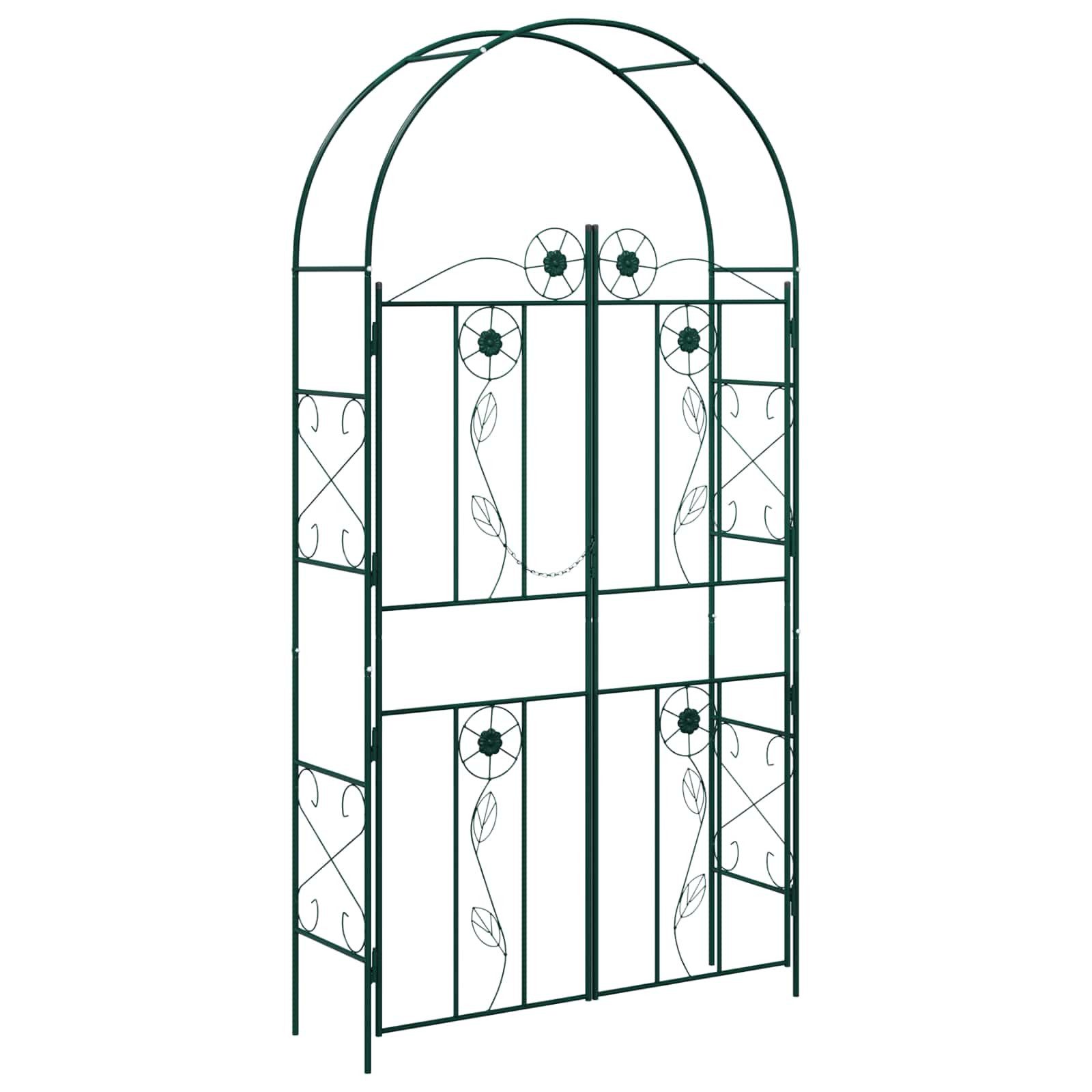 vidaXL Pergola Gartenbogen Uni Grün 115 x 37 x 226 cm, (1-tlg)