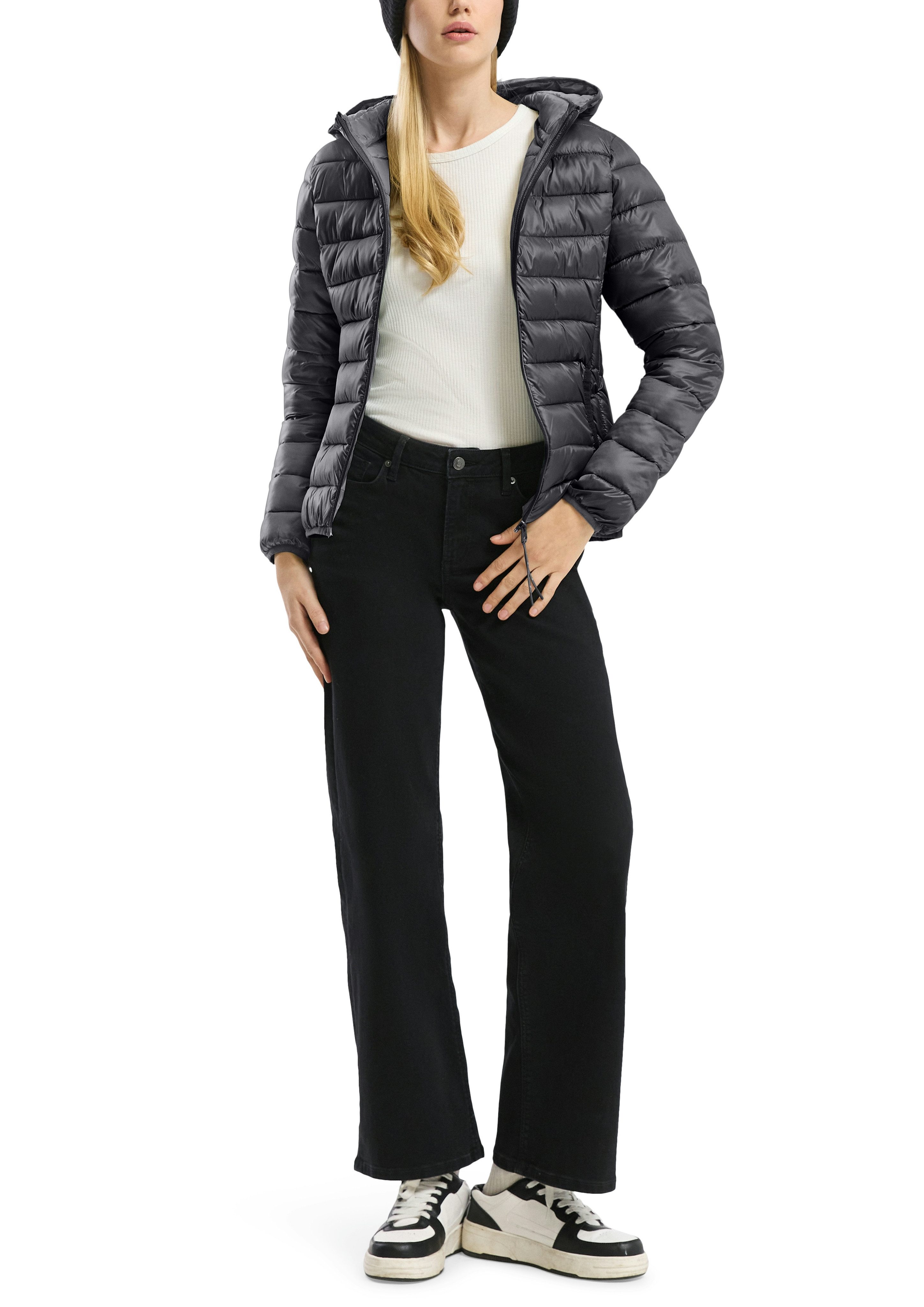QS Outdoorjacke mit Kapuze günstig online kaufen