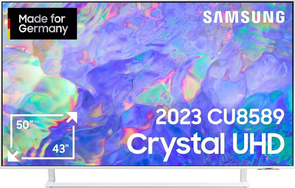 Samsung GU50CU8589U LED-Fernseher (125 cm/50 Zoll, Smart-TV, Dynamic  Crystal Color, AirSlim Design, Crystal Prozessor 4K)