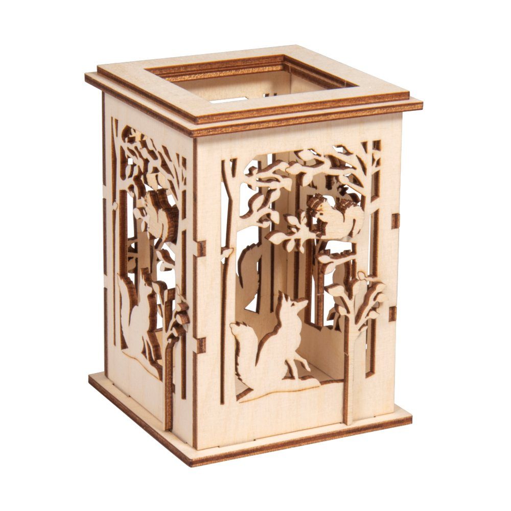 Rayher Dekoobjekt Tischlaterne Wald (15 St), 15 Teile