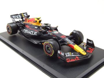 Bburago Modellauto Red Bull Racing RB19 Oracle Formel 1 2023 #11 Perez mit Figur Modellau, Maßstab 1:43