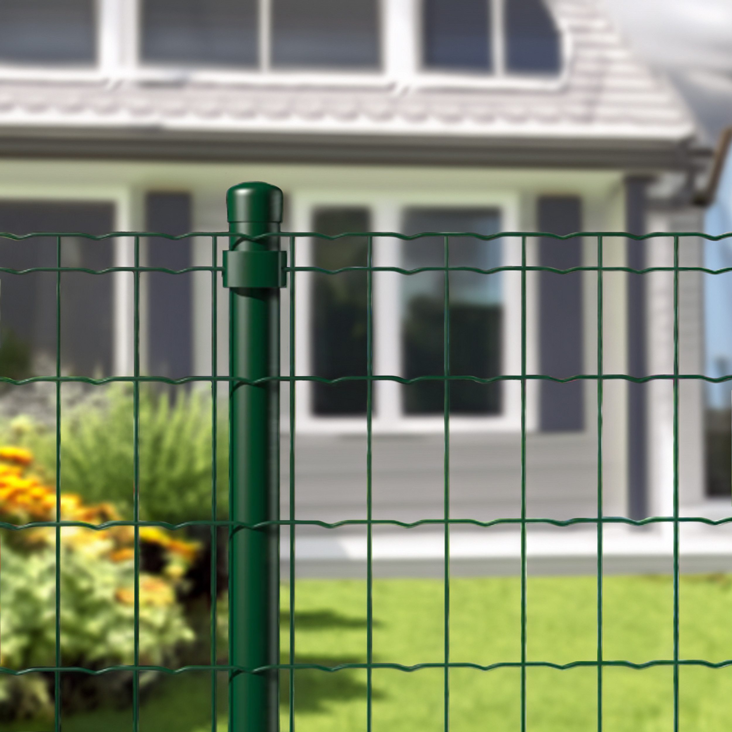 TOPCENT Zaun EURO-Gartenzaun, PVC-beschichtet, auf Rolle günstig online kaufen