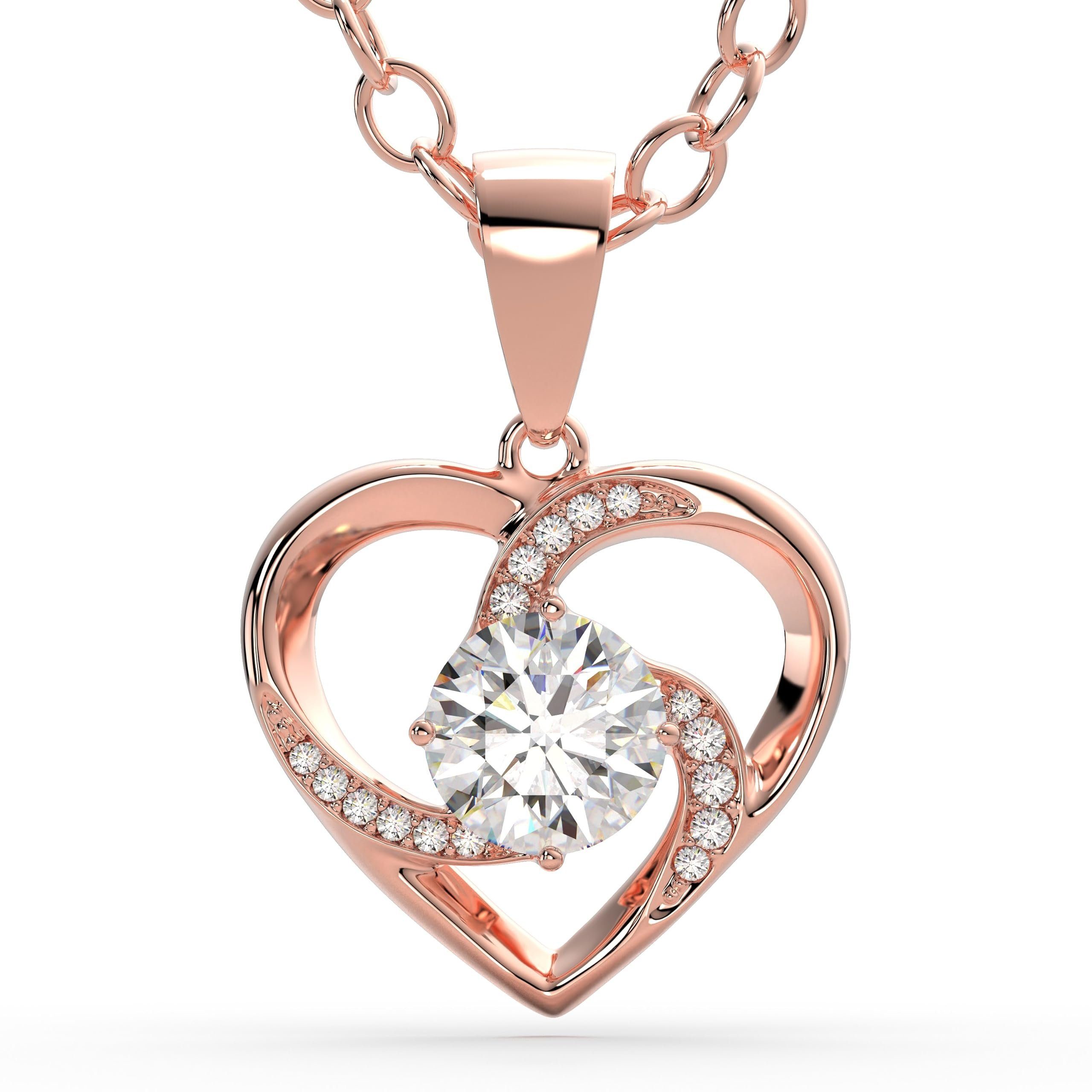 SERASAR Lederband Halskette aus Sterlingsilber [Emotion] (Classic, elegant, casual, 1-tlg), Women's emotion necklace in 925 Sterling Silver with 18k Gold Plating Roségold