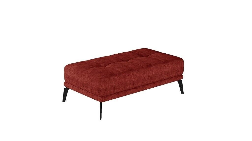 JVmoebel Hocker, Hocker Sofa Pouf Polster Beistellhocker Fußhocker mane Möbelhocker man Rot