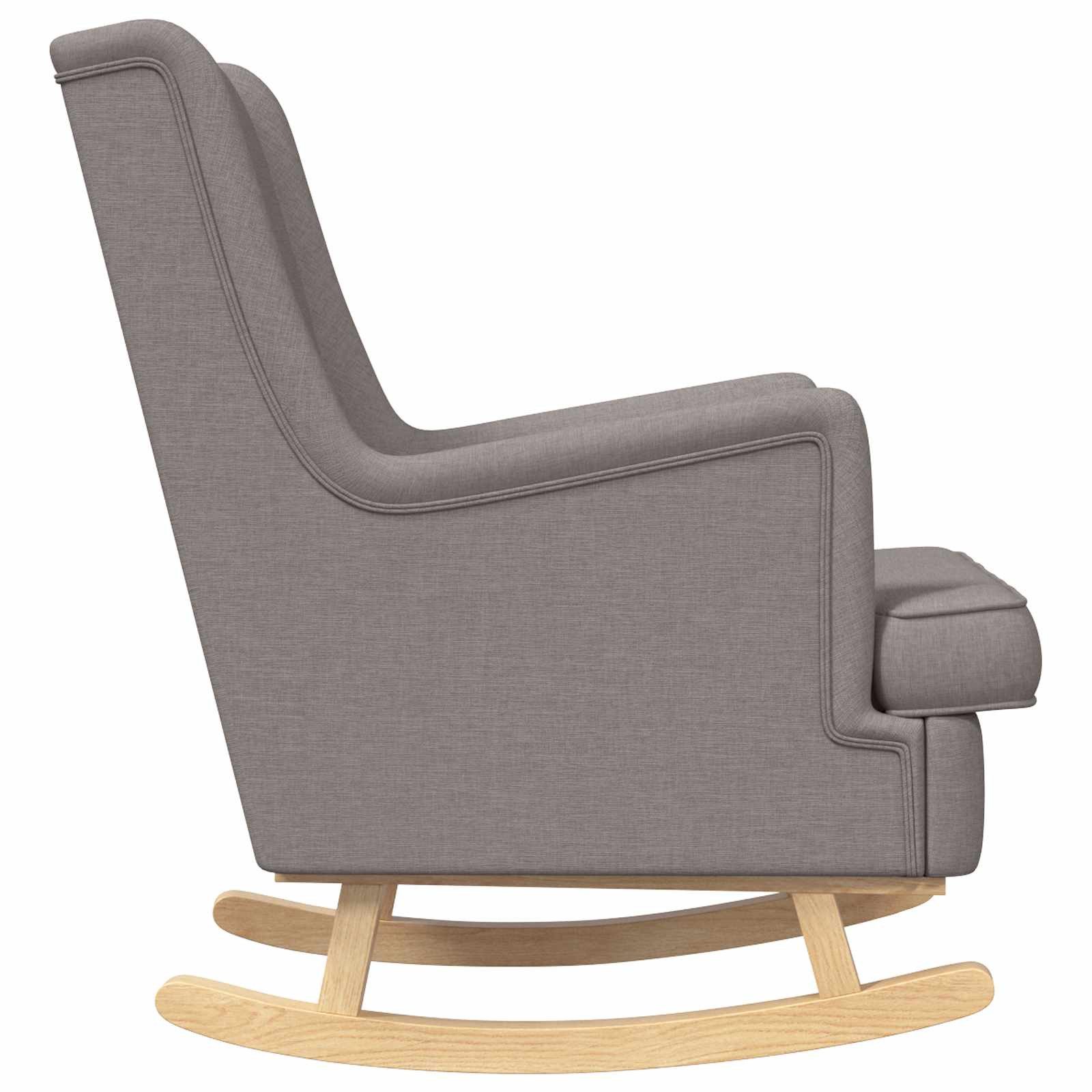 vidaXL Schaukelstuhl Schaukelstuhl Taupe 62 x 80 x 85 cm Stoff (1 St)