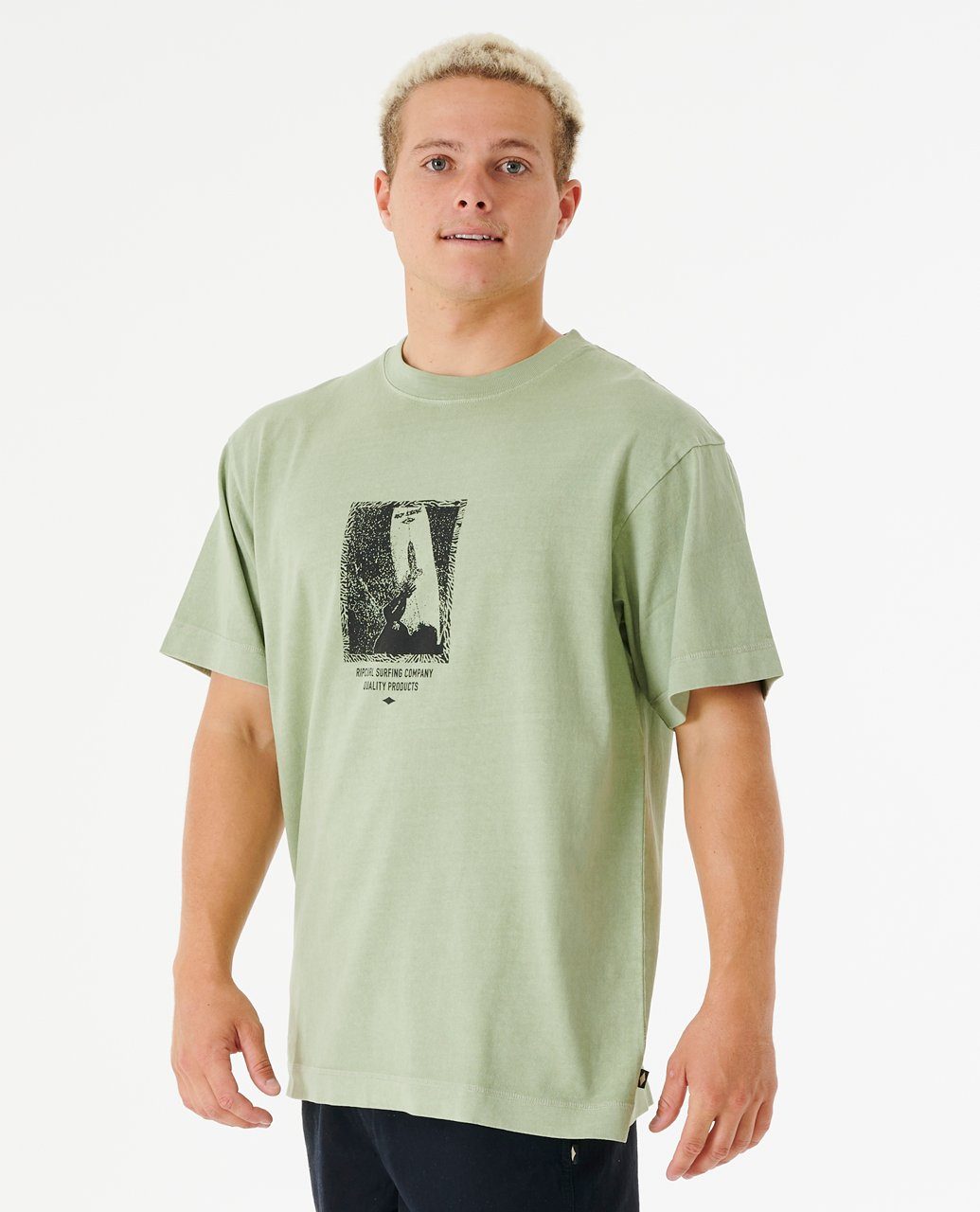 Rip T-Shirt Curl Print-Shirt Quality Core Surf Products