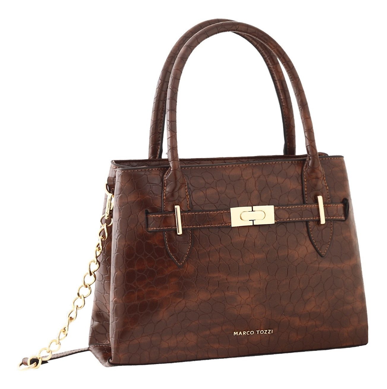 MARCO TOZZI by GMK Henkeltasche, Damen Umhängetasche, abnehmbare, goldfarbe günstig online kaufen