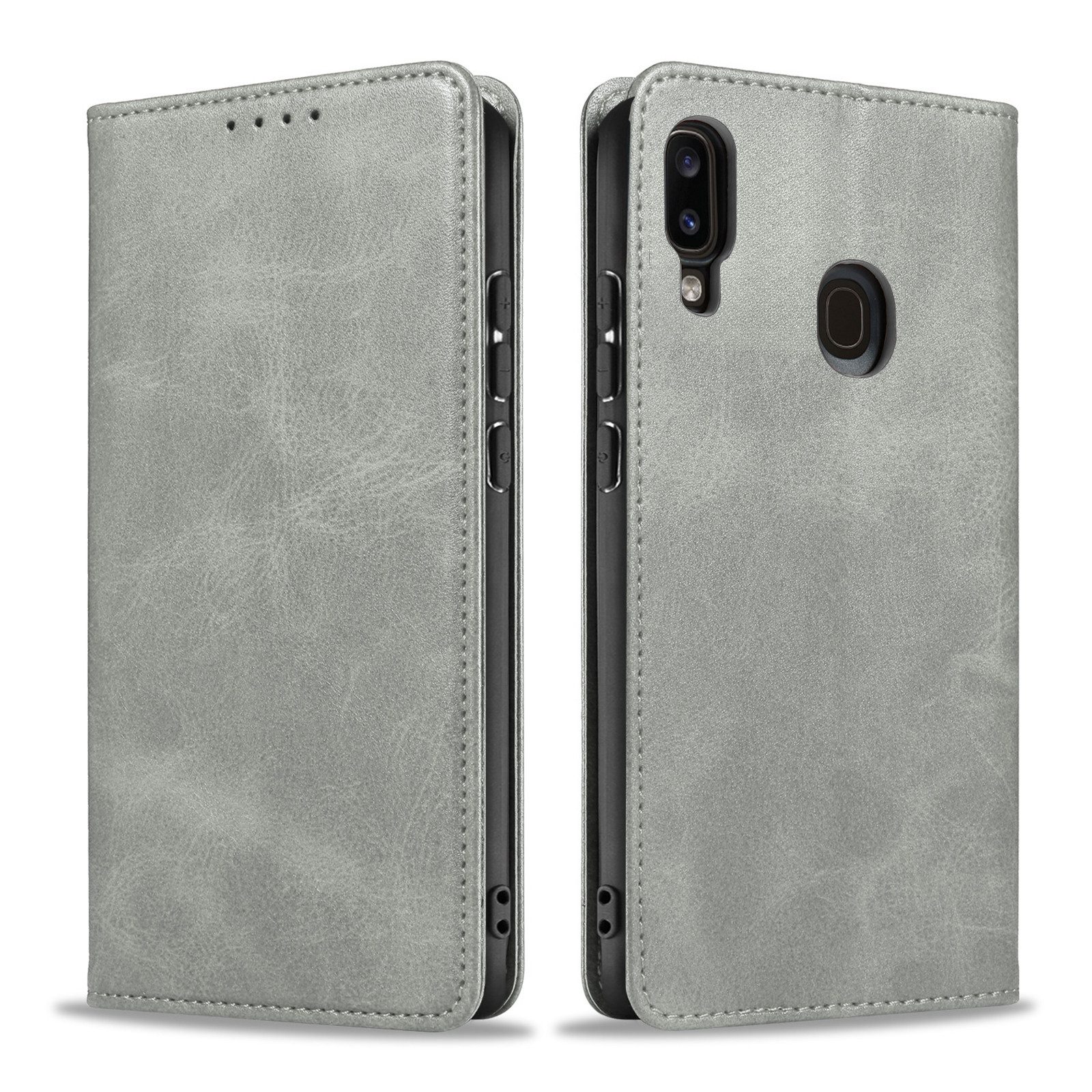 Tec-Expert Handyhülle Tasche Hülle für Samsung Galaxy A40 5.9 Zoll, 5.9", Cover Klapphülle Case mit Kartenfach Fliphülle aufstellbar