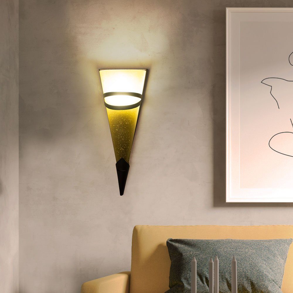 Globo LED Wandleuchte, Leuchtmittel Wand Ess Wohn Leuchte inklusive, Zimmer Antik Schlaf Rost-Farben nicht Beleuchtung Flur