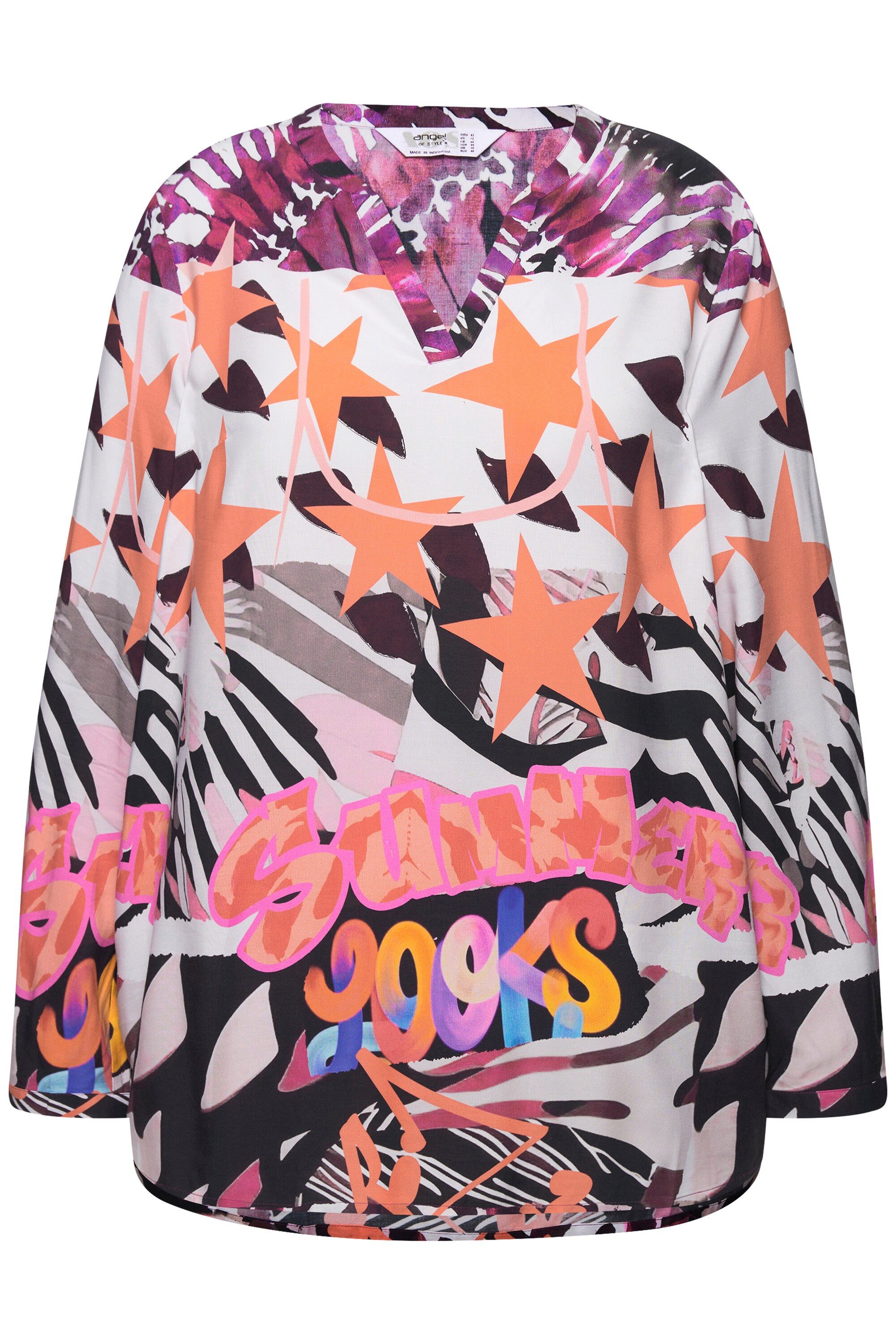 Angel of Style Satinbluse Tunika Mustermix-Druck günstig online kaufen