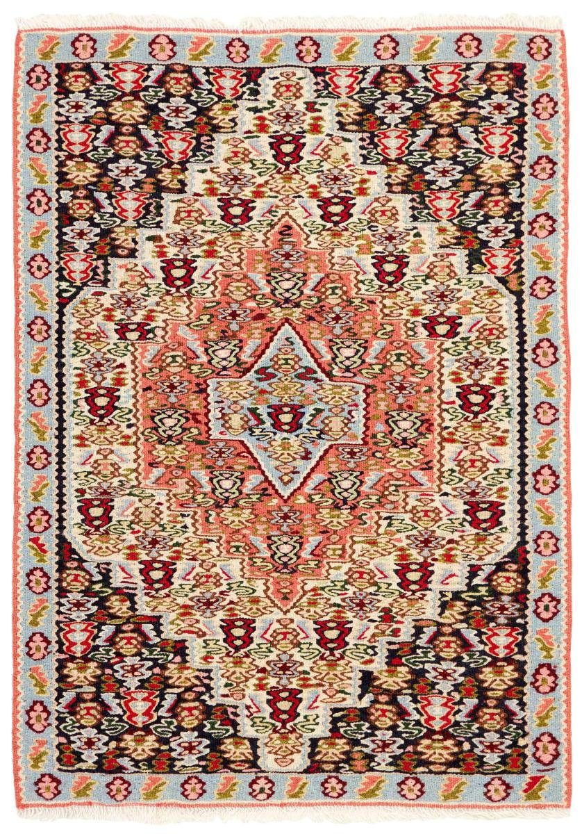 Trading, mm Orientteppich rechteckig, Kelim / 4 Orientteppich Handgeknüpfter Höhe: Senneh Perserteppich, 75x104 Nain