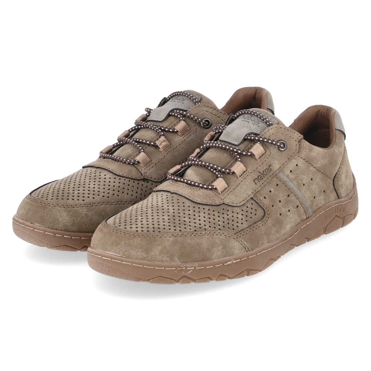 Rieker Rieker 08351-64 Herren Synthetik beige Schnürschuh