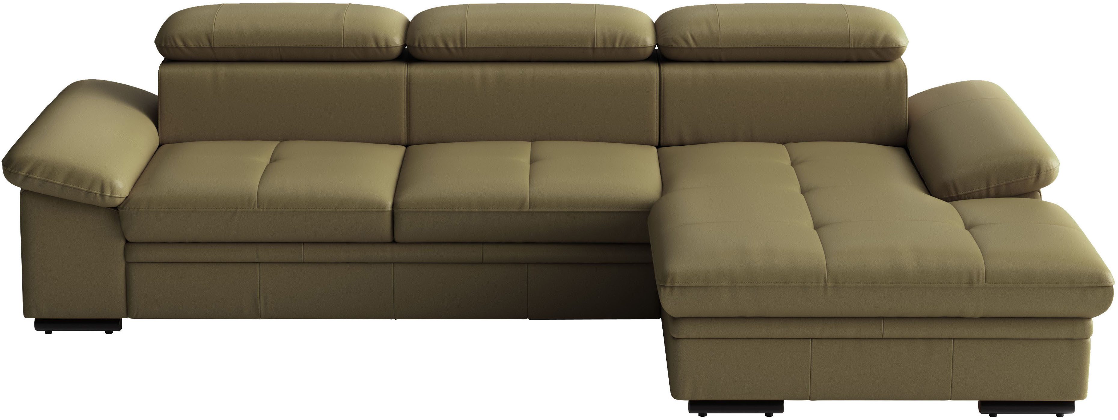 sit&more Ecksofa Viola, Leder, L-Form, B: 260 cm, mit Armteil- und Kopfteilvertsellung, optional mit Schlaffunktion