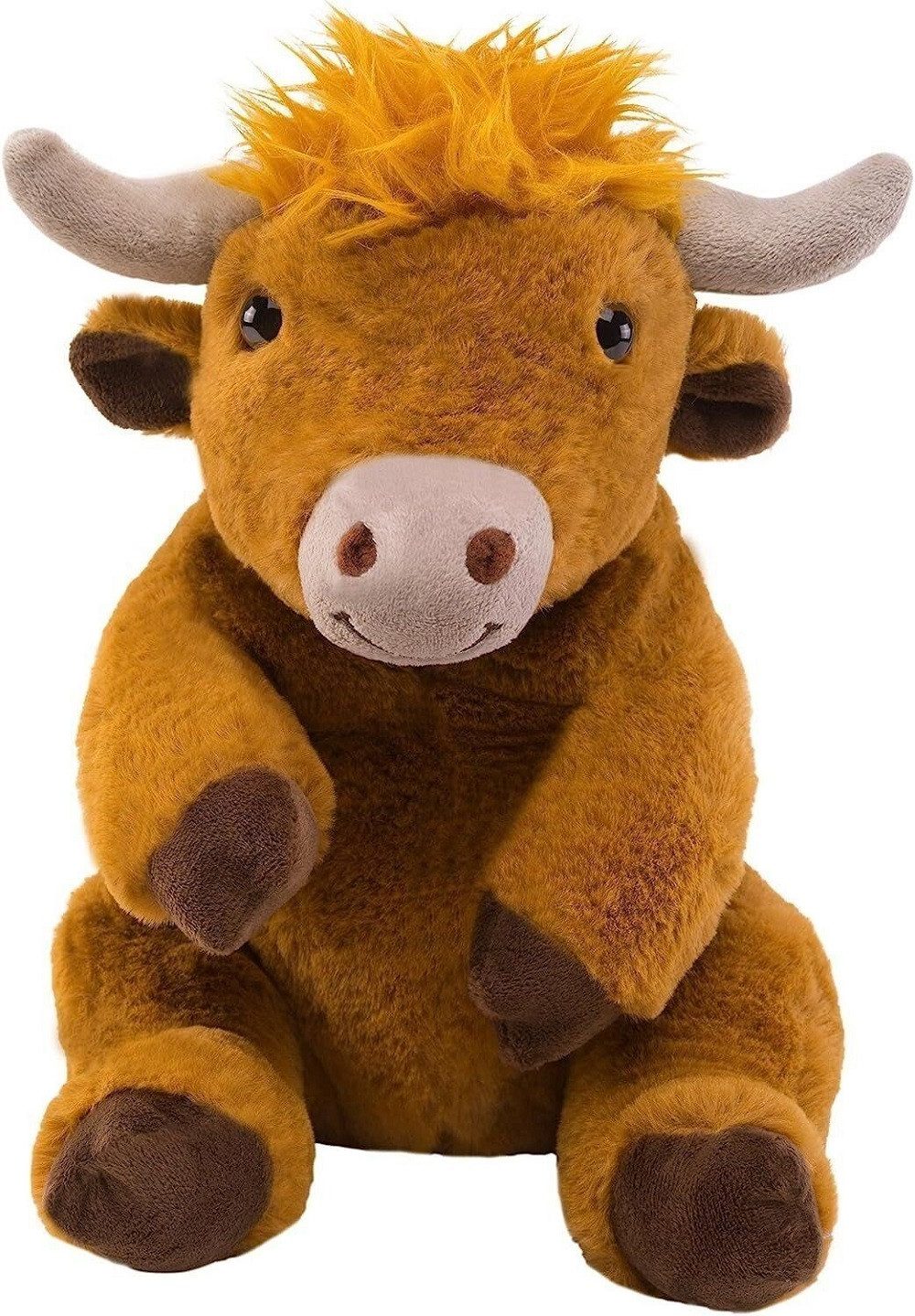 Lilalu Kuscheltier Kuh Hilda, sitzend, braun - Stofftier - Plüsch (1-St)