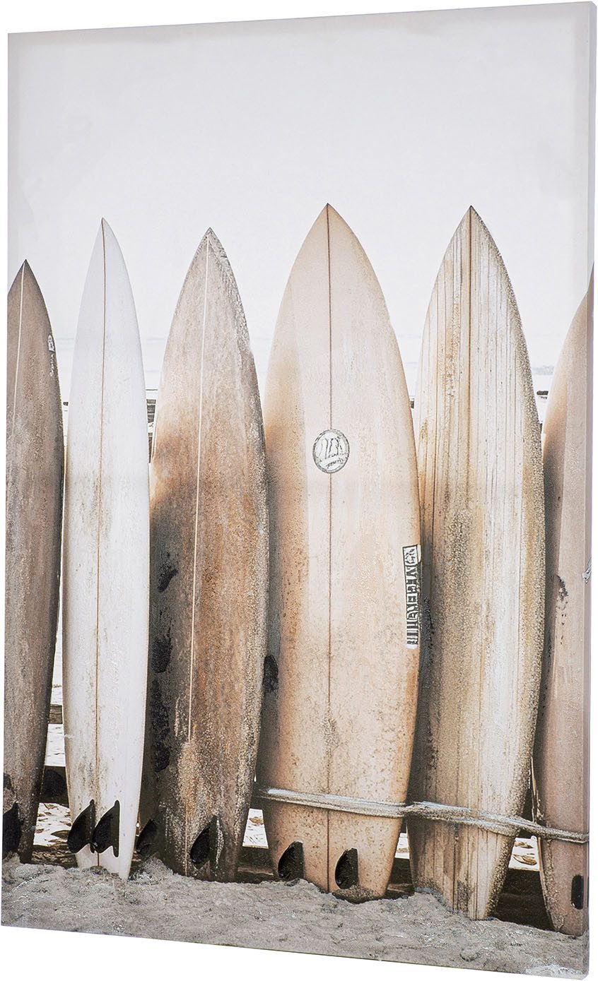 GILDE Metallbild Bild rechteckig Surfbretter, Strandbilder (1 St)
