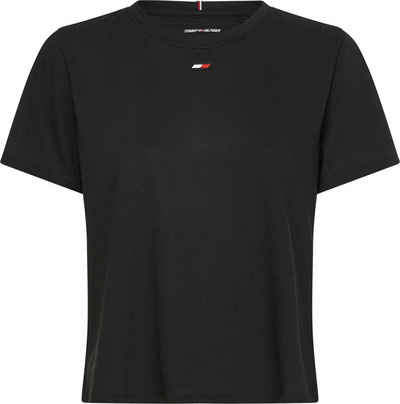 Tommy Hilfiger Sport T-Shirt »REGULAR MESH CORE C-NK TEE SS« mit Tommy Hilfiger Sport Logo-Flag