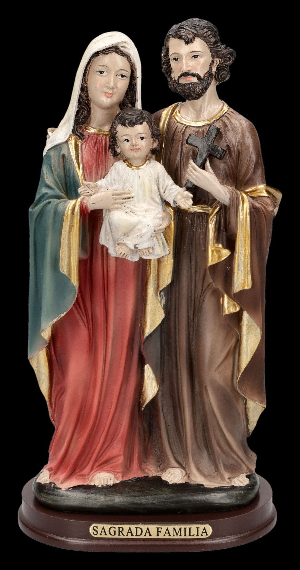 Figuren Shop GmbH Dekofigur Heilige Familie Figur - Maria Jesus Joseph Statue 21.5 cm Dekofigur