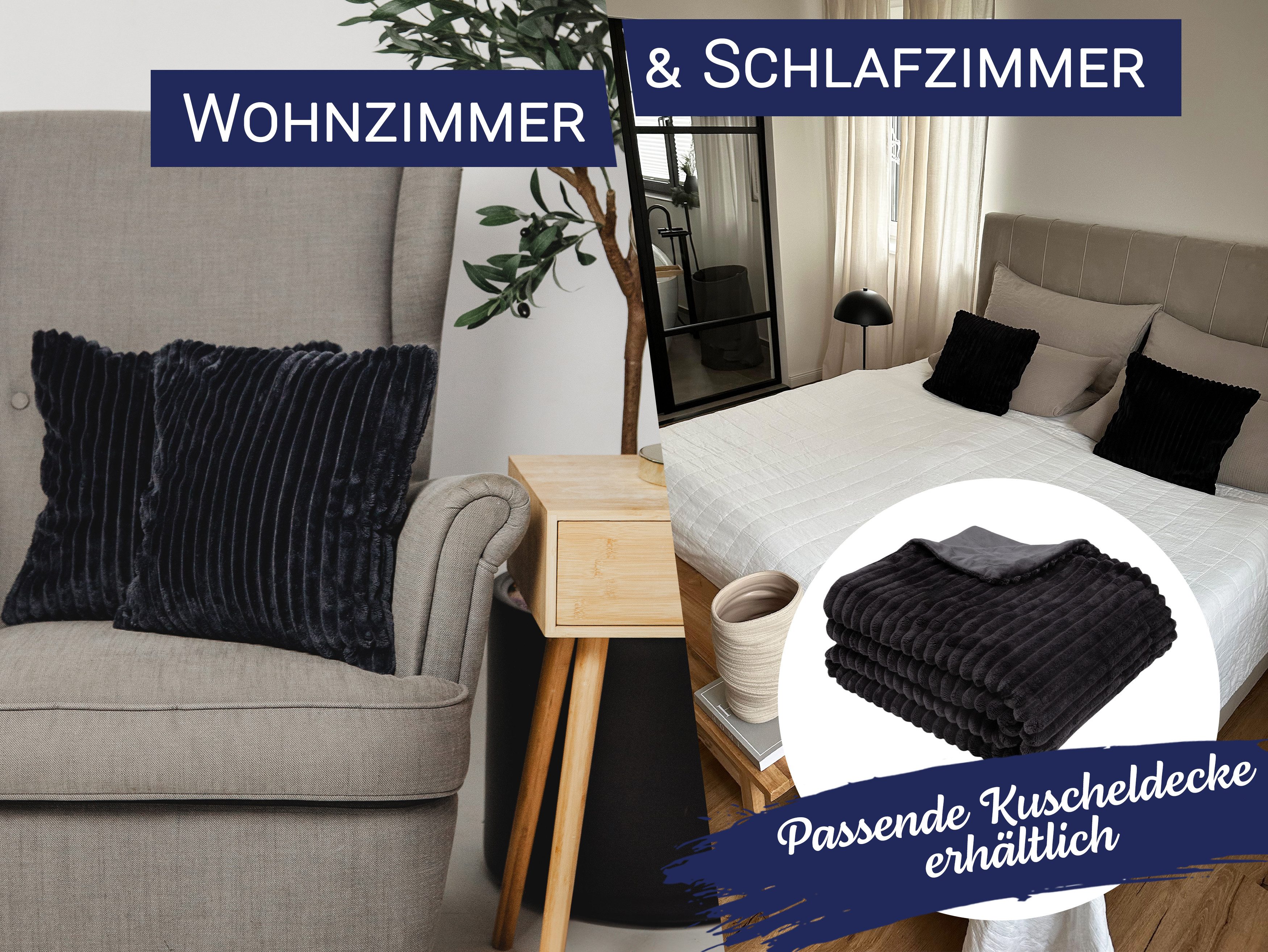 ZOLLNER Kissenbezug, (2 Stück), 40 x 40 cm, 100% Polyester, vom Hotelwäschespezalisten