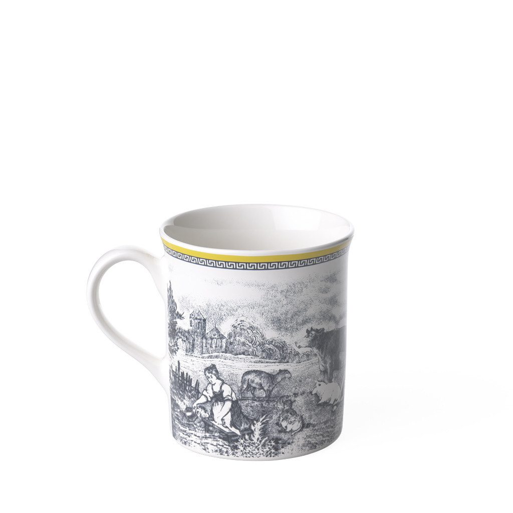 Villeroy & Boch Tasse Audun Becher mit Henkel, 1-tlg., Porzellan, Premium Porcelain, mikrow.- & spülm.sicher, Made in Germany