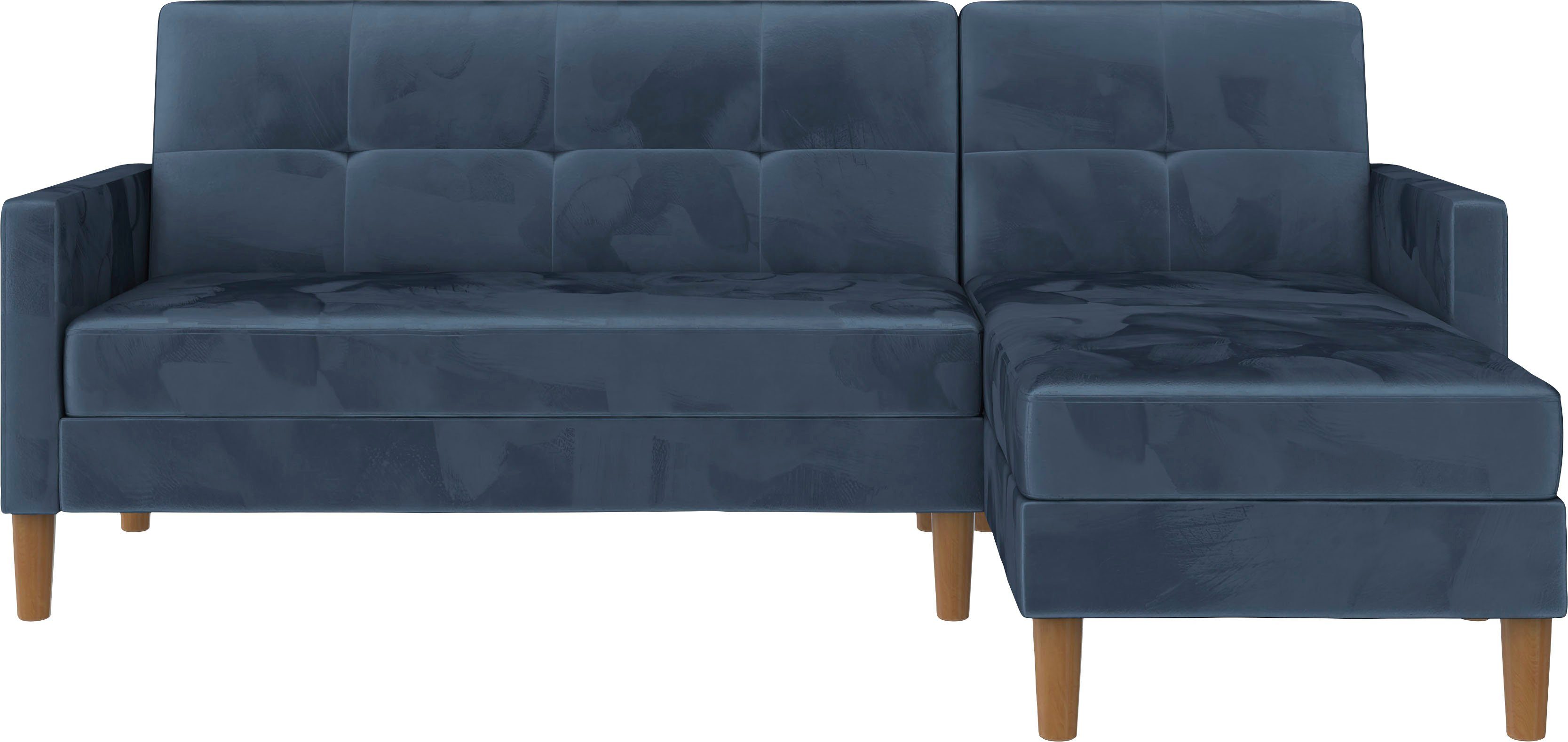 Dorel Ecksofa Lilly, mit cm 43 Recamiere montierbar, beidseitig Bett-Funktion, Home Sitzhöhe