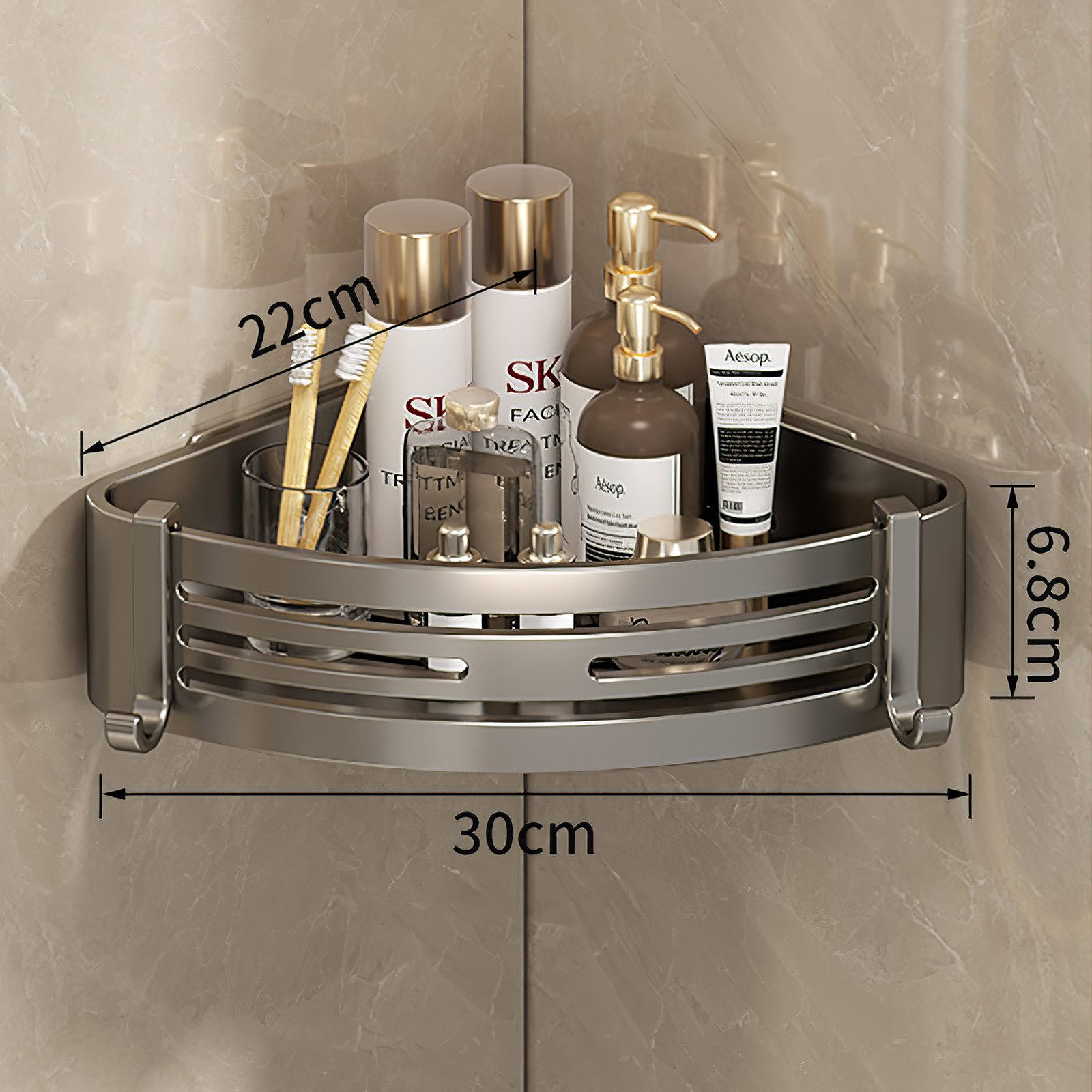 Fanttik Duschregal Duschablage ohne Bohren Badezimmer Organizer,Badregal Du günstig online kaufen