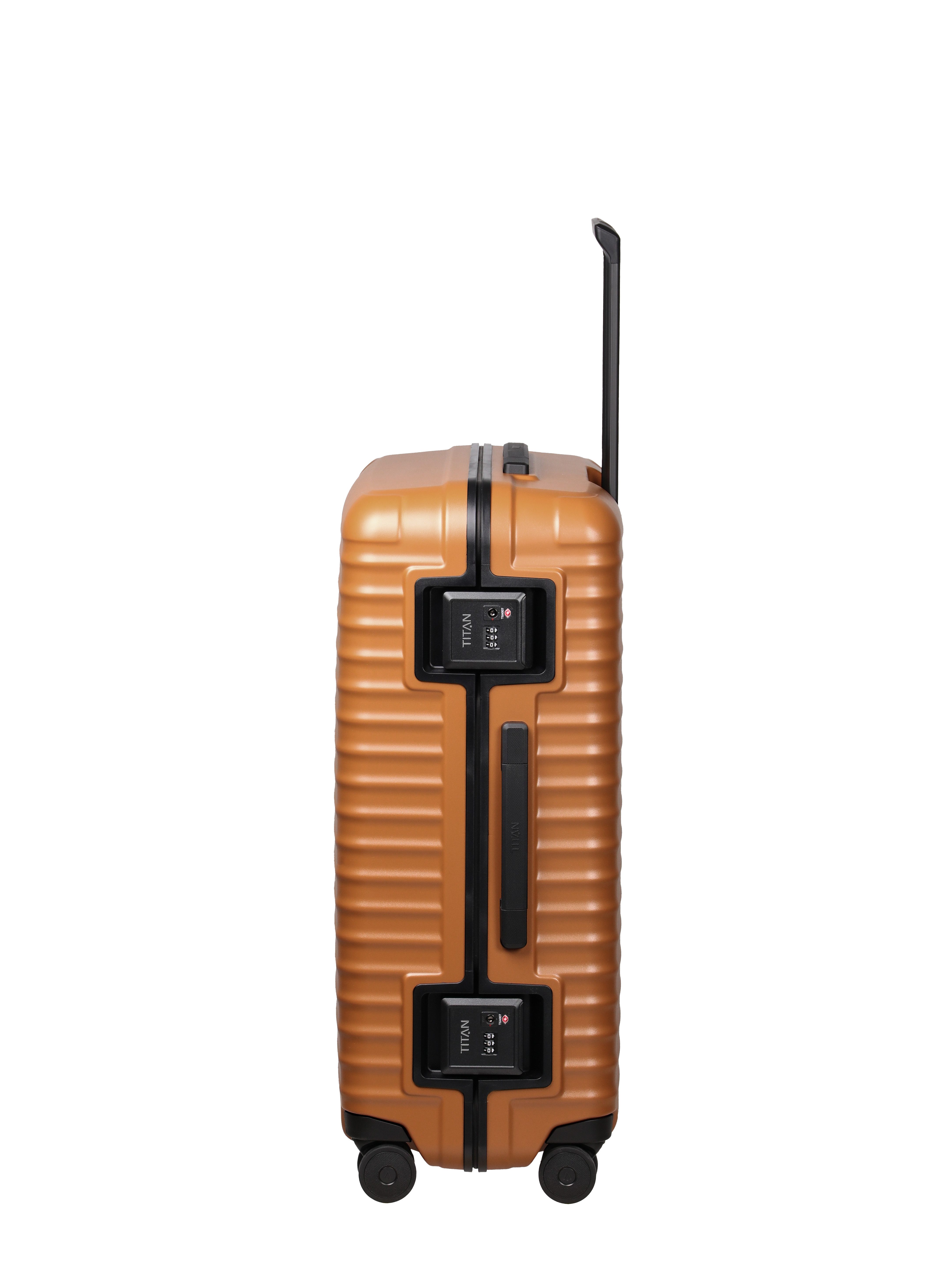 TITAN - Made in Germany Trolley OVERSEAS Koffer Hartschale, 4 Rollen, mit TSA-Rahmenschloss, intelligenter Innenaufteilung Größe L