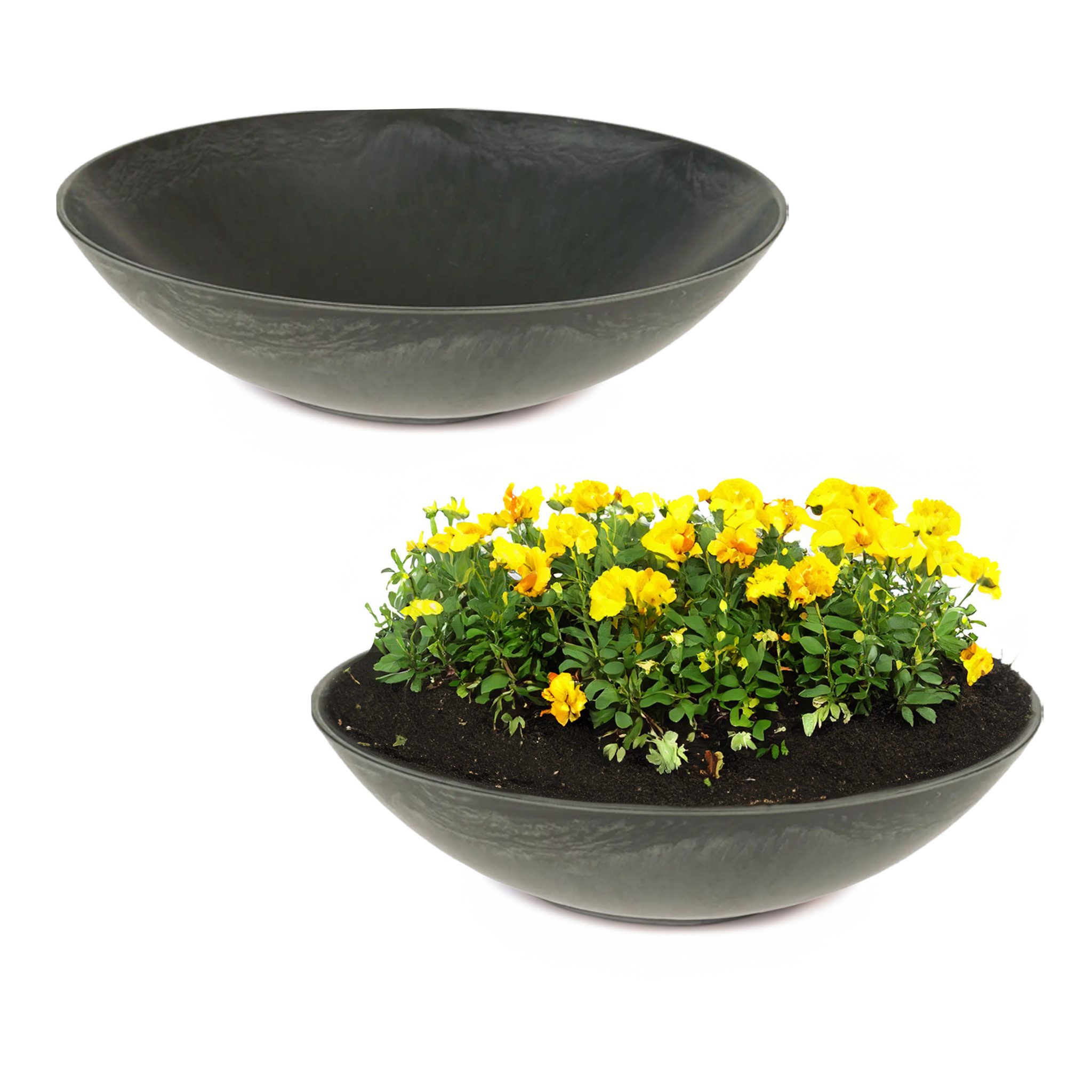 matches21 HOME & HOBBY Blumentopf Flache günstig online kaufen